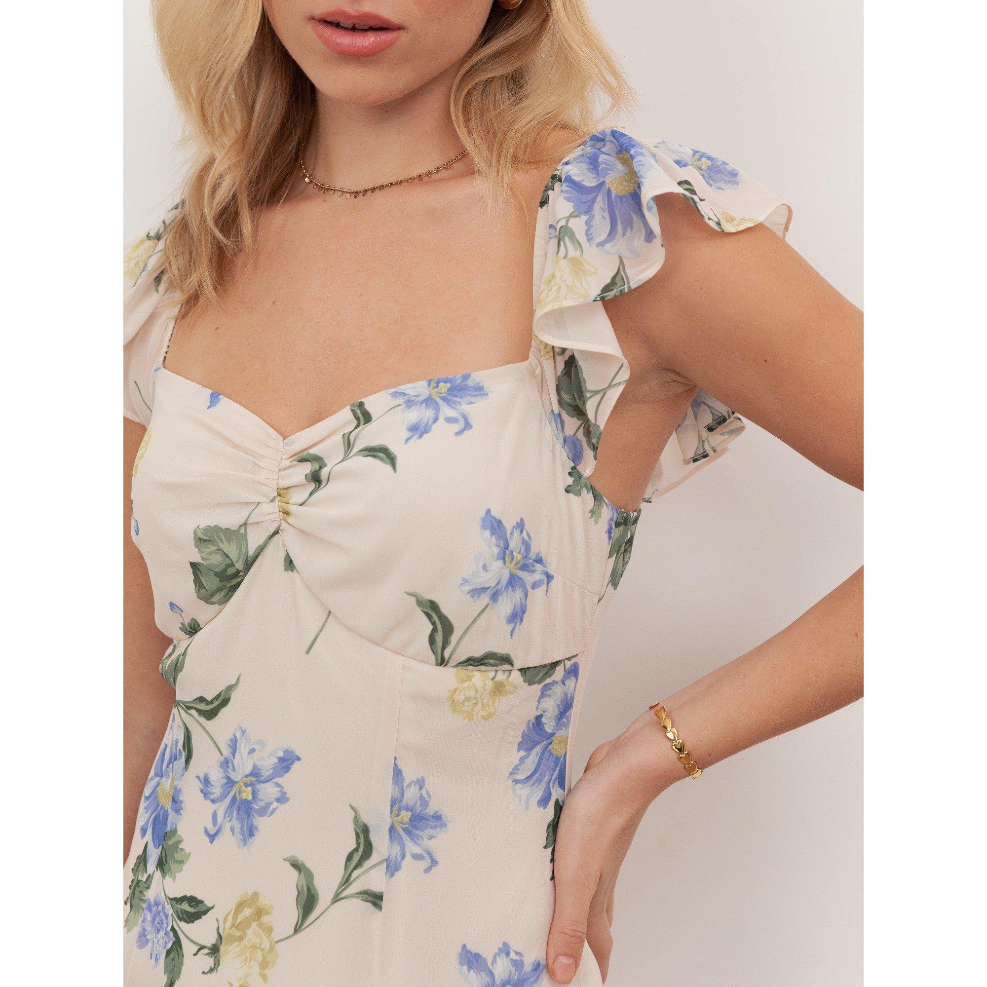 Ivo/Blu Floral - Anaya With Love - Anaya W Asymmetric R Ld62 - 3