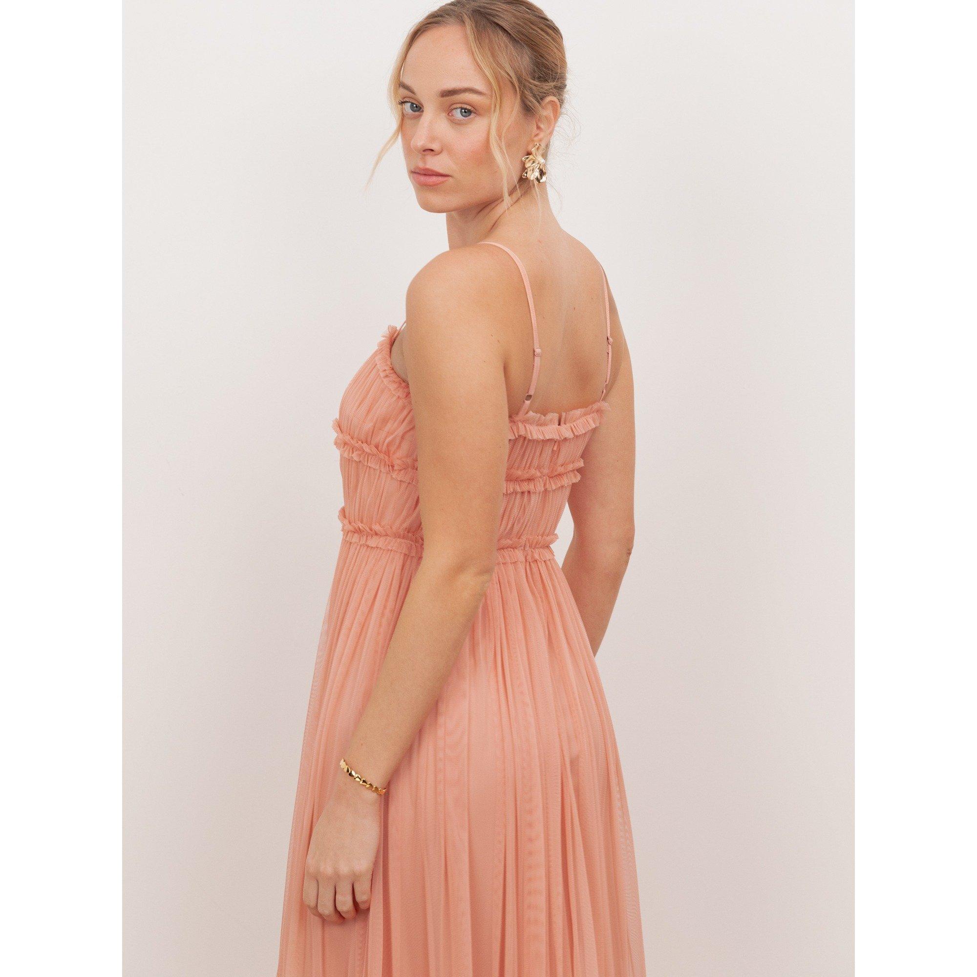 Peach - Anaya With Love - Anaya W Ruffle Bodic Ld62 - 4