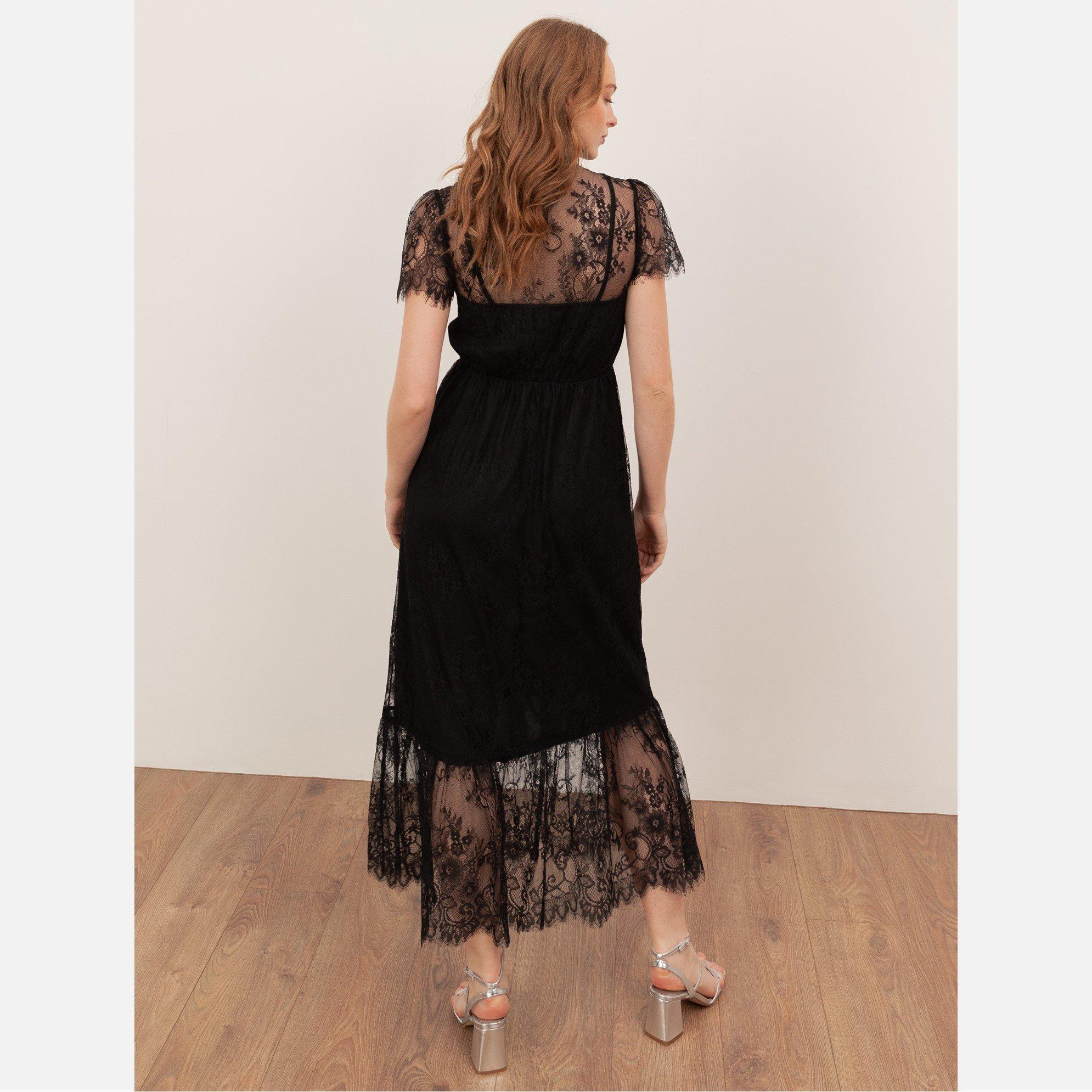 Black - Lovedrobe - Lovedro Black Lace M Ld62 - 2