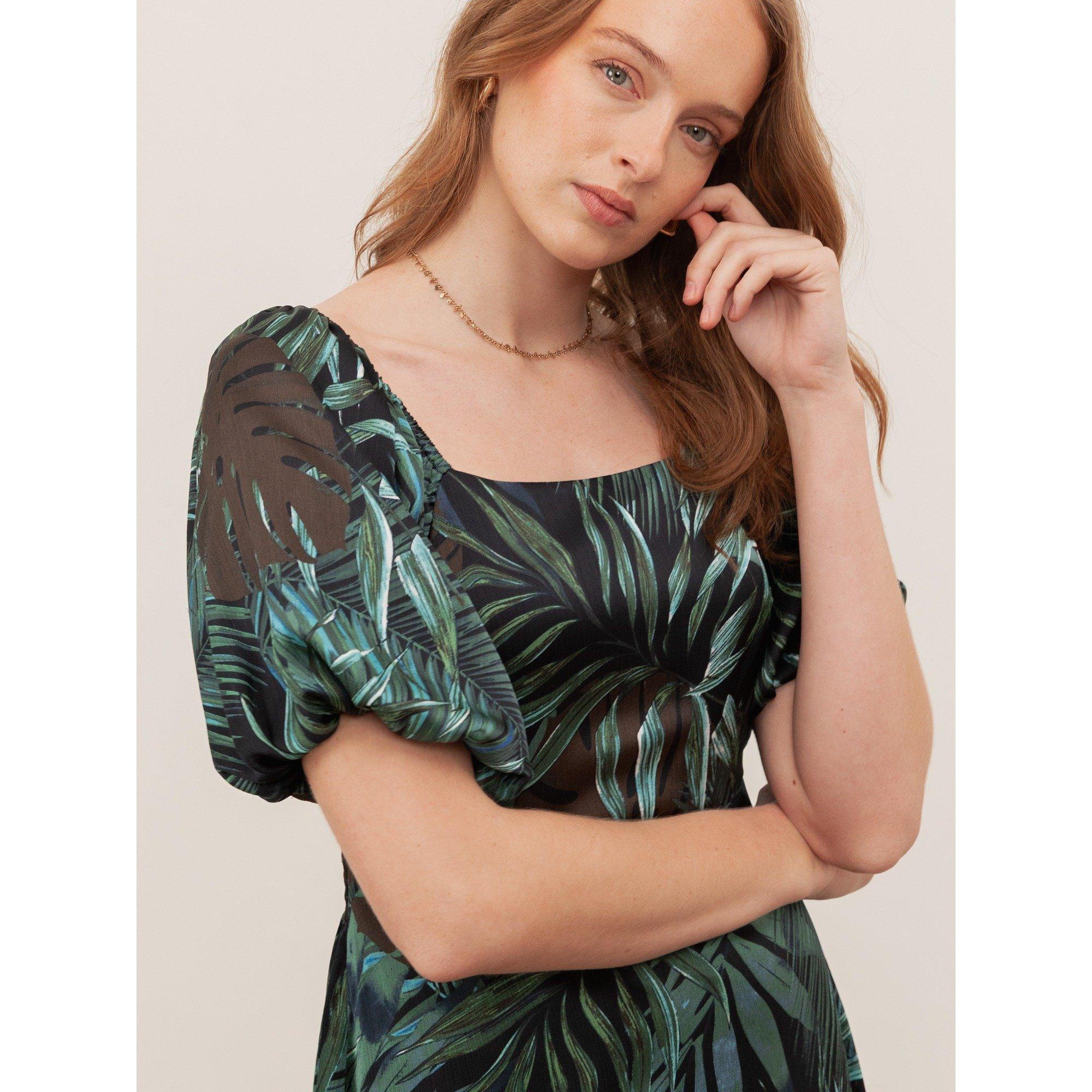 Navy - Lovedrobe - Lovedro Sq Neck Shir Ld62 - 3