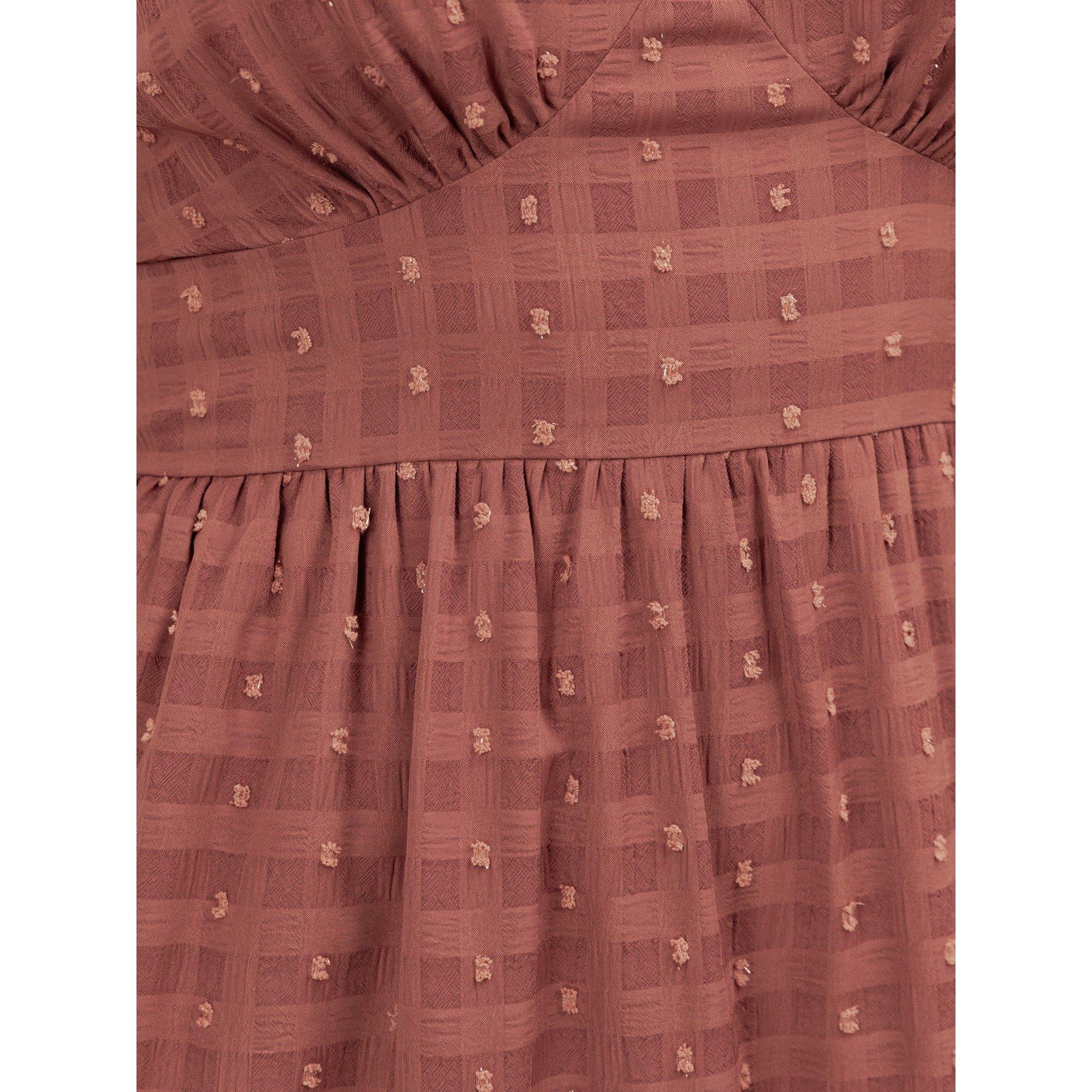 Terracotta Pink - Lovedrobe - Lovedro Trimmed Ging Ld62 - 5