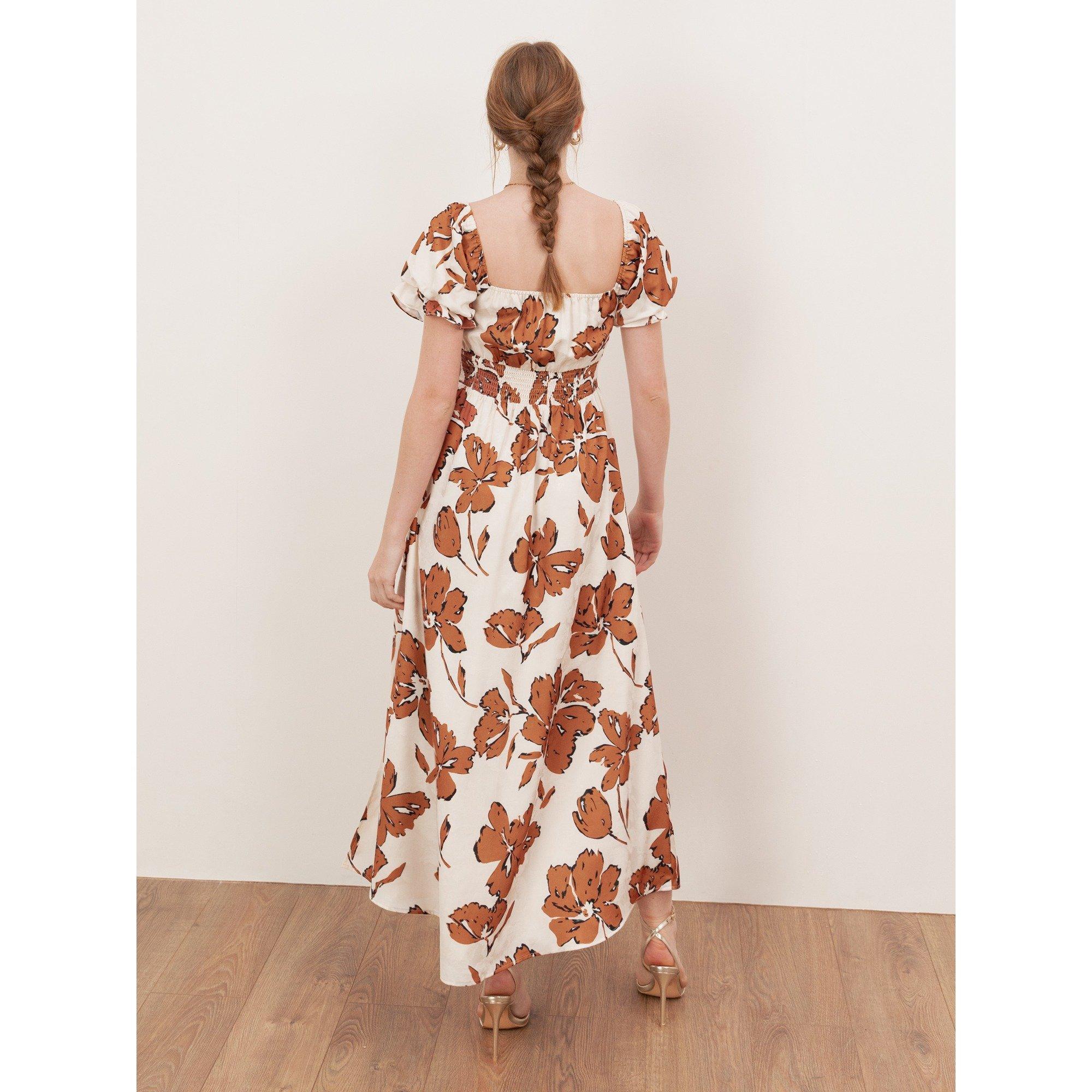 Cream - Lovedrobe - Lovedro Rouched Fron Ld62 - 2