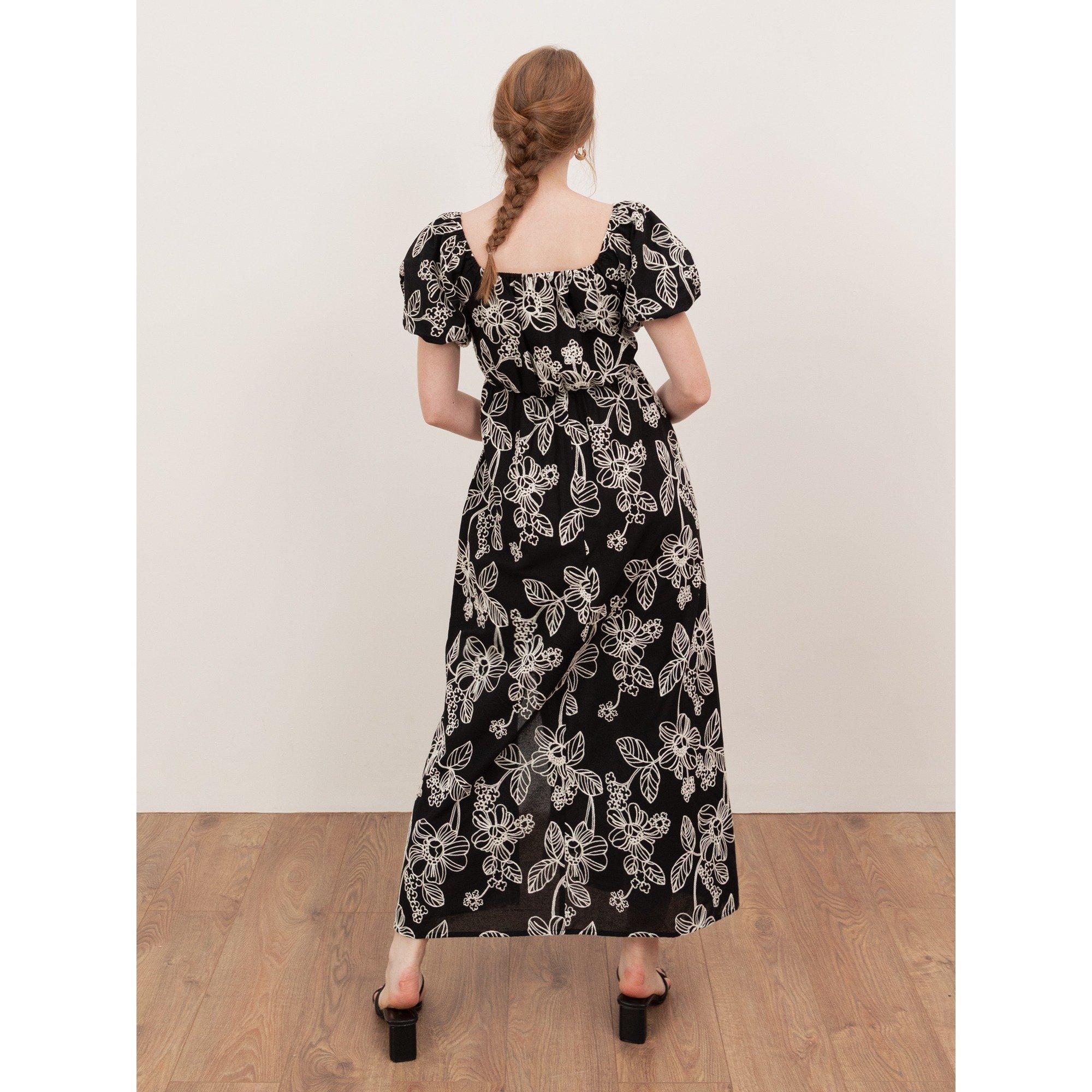 Black - Lovedrobe - Lovedro Embroidered Ld62 - 2