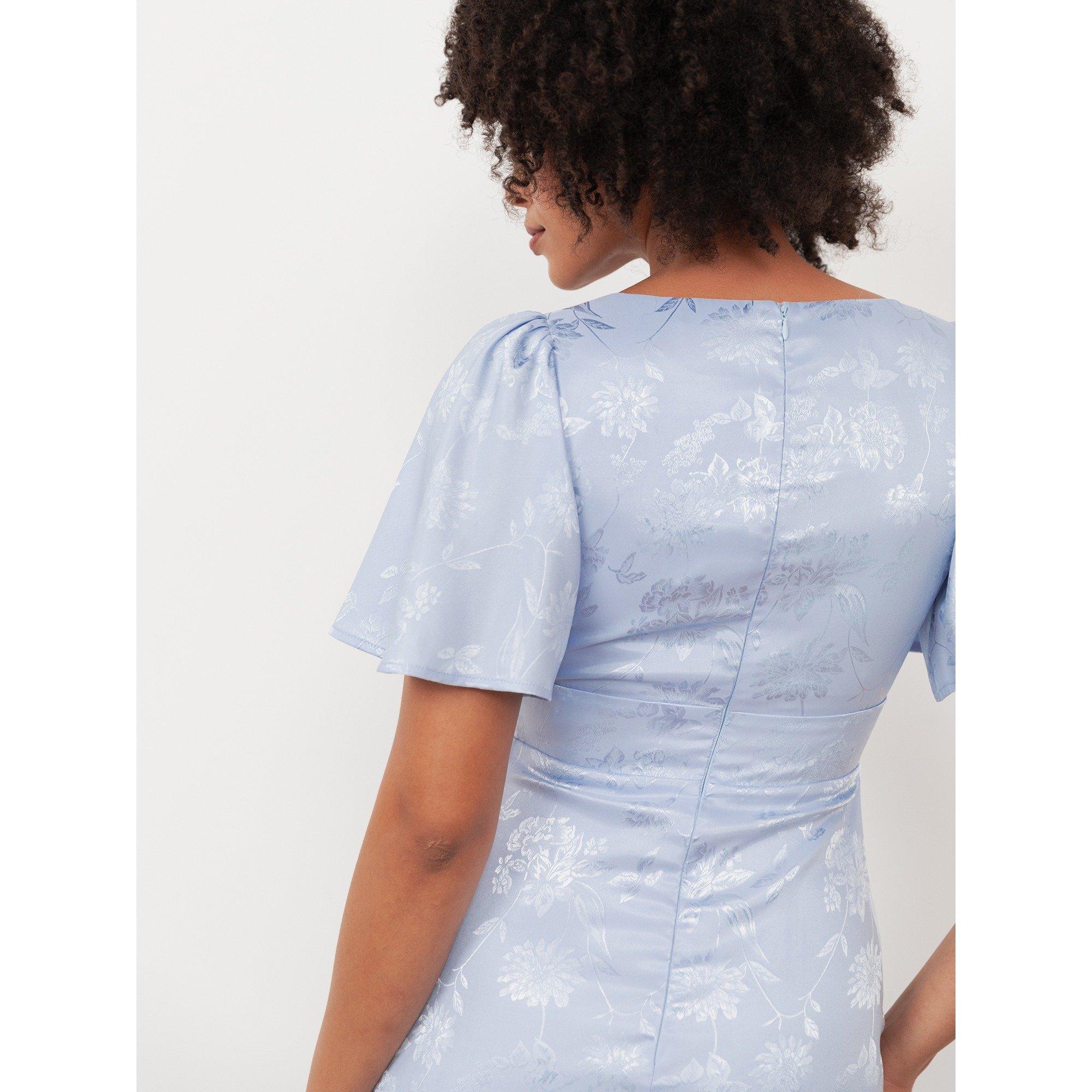 Pastel Blue - Maya Deluxe - De Floral Satin Ld61 - 4