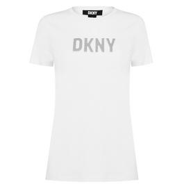 DKNY Glitter Logo T Shirt