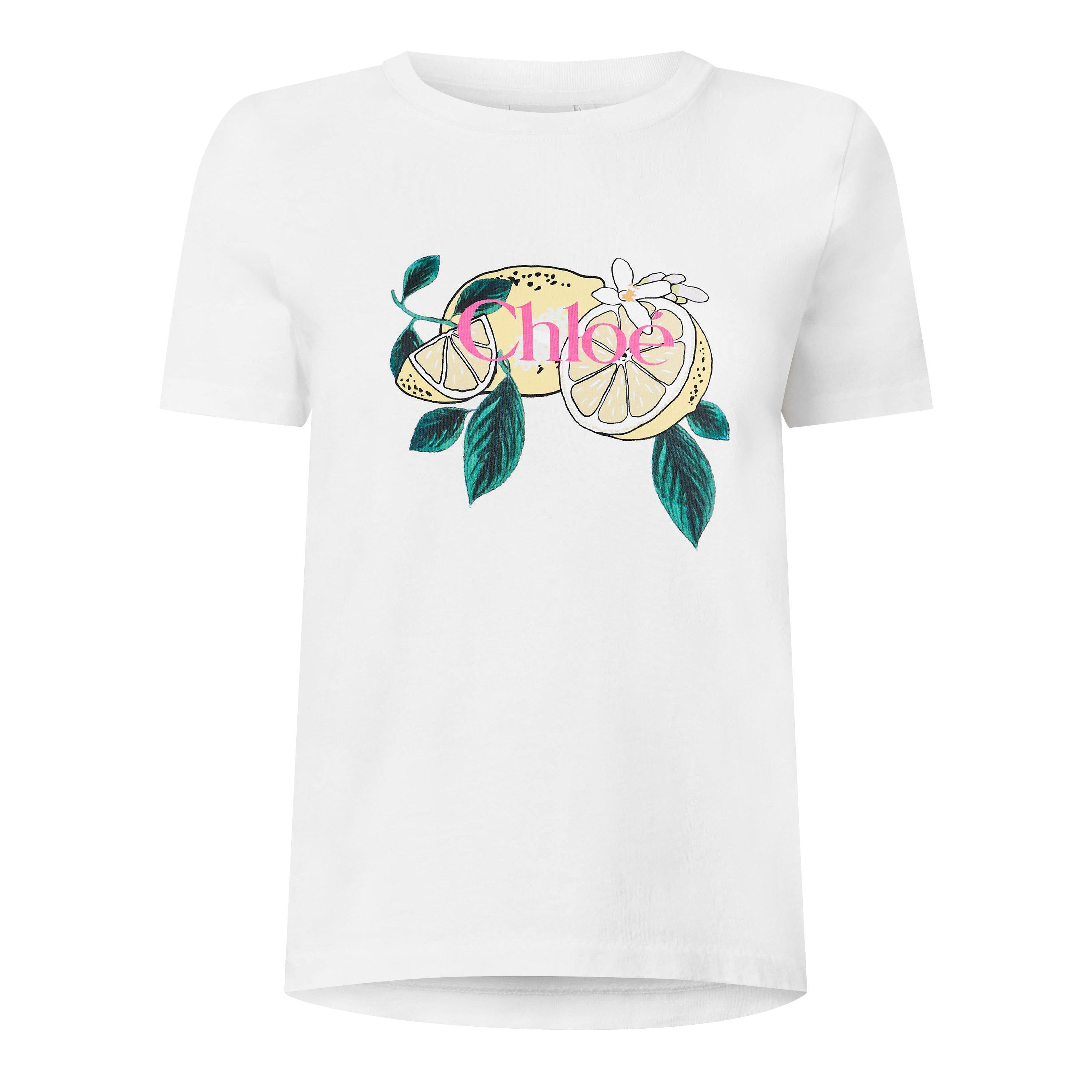 Chloe Women's JH08 Short Sleeve T-Shirt - Iconic Milk - Size 38 (UK 10)