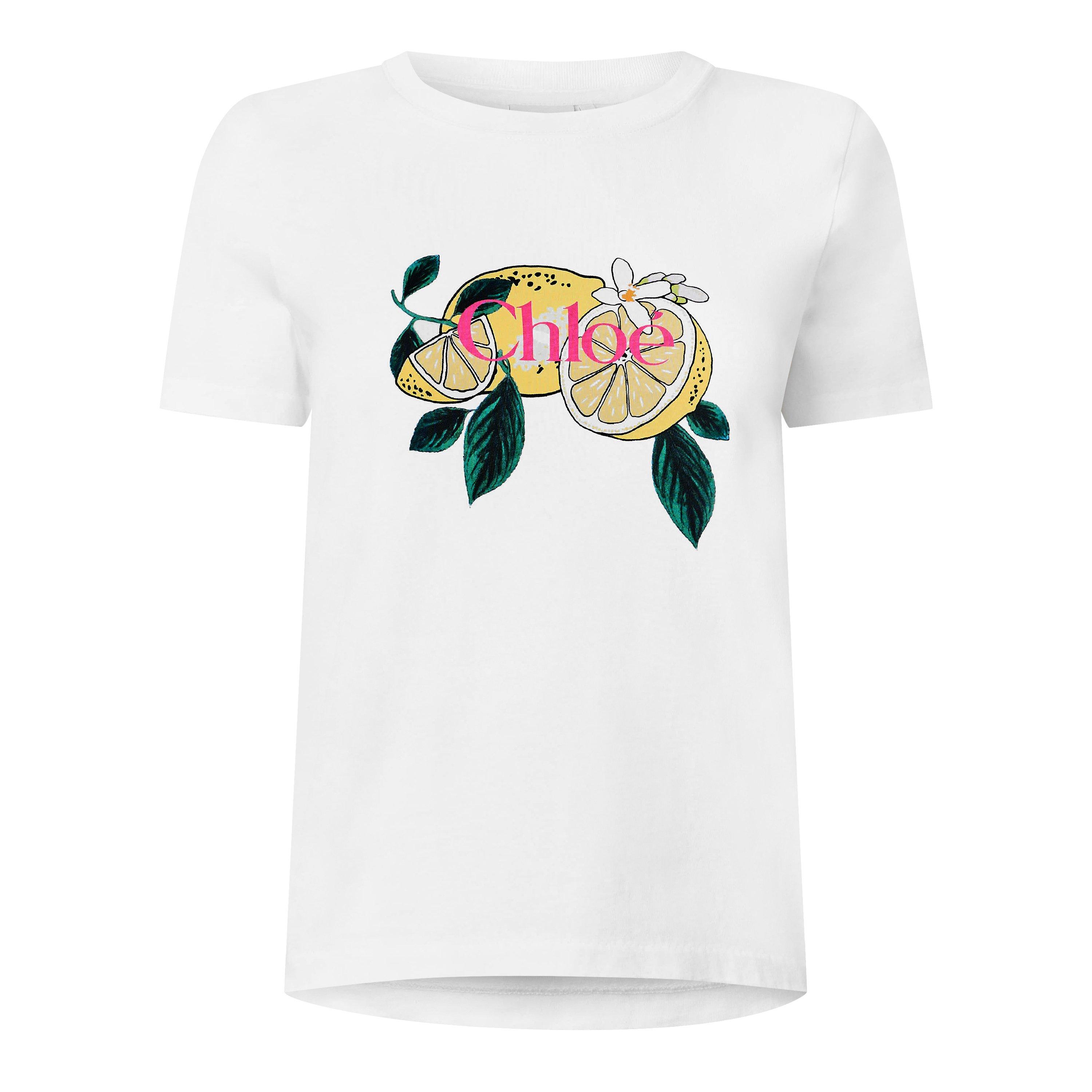 Chloe Women's JH08 Short Sleeve T-Shirt - Iconic Milk - Size 40 (UK 12)