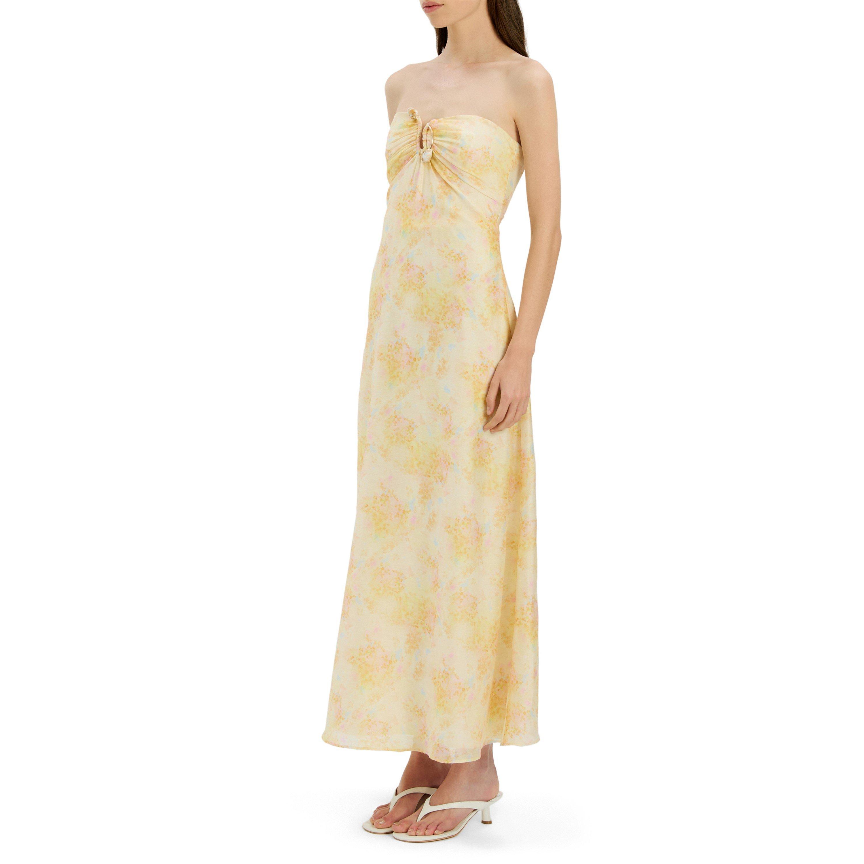 Floral - Bardot - Amina Strapless Maxi Dress - 6
