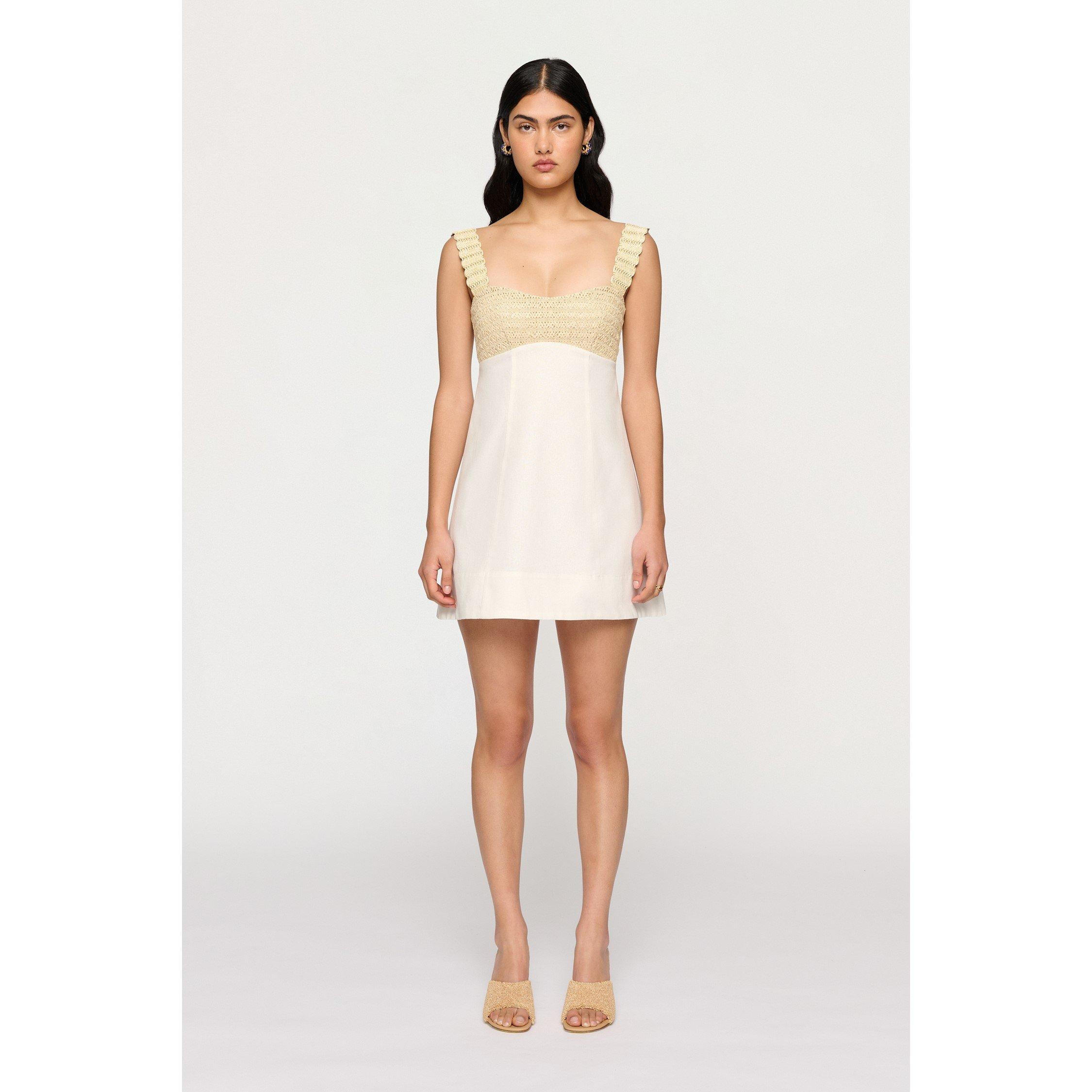 Clea Women's Felix Dress Mini - White - XS