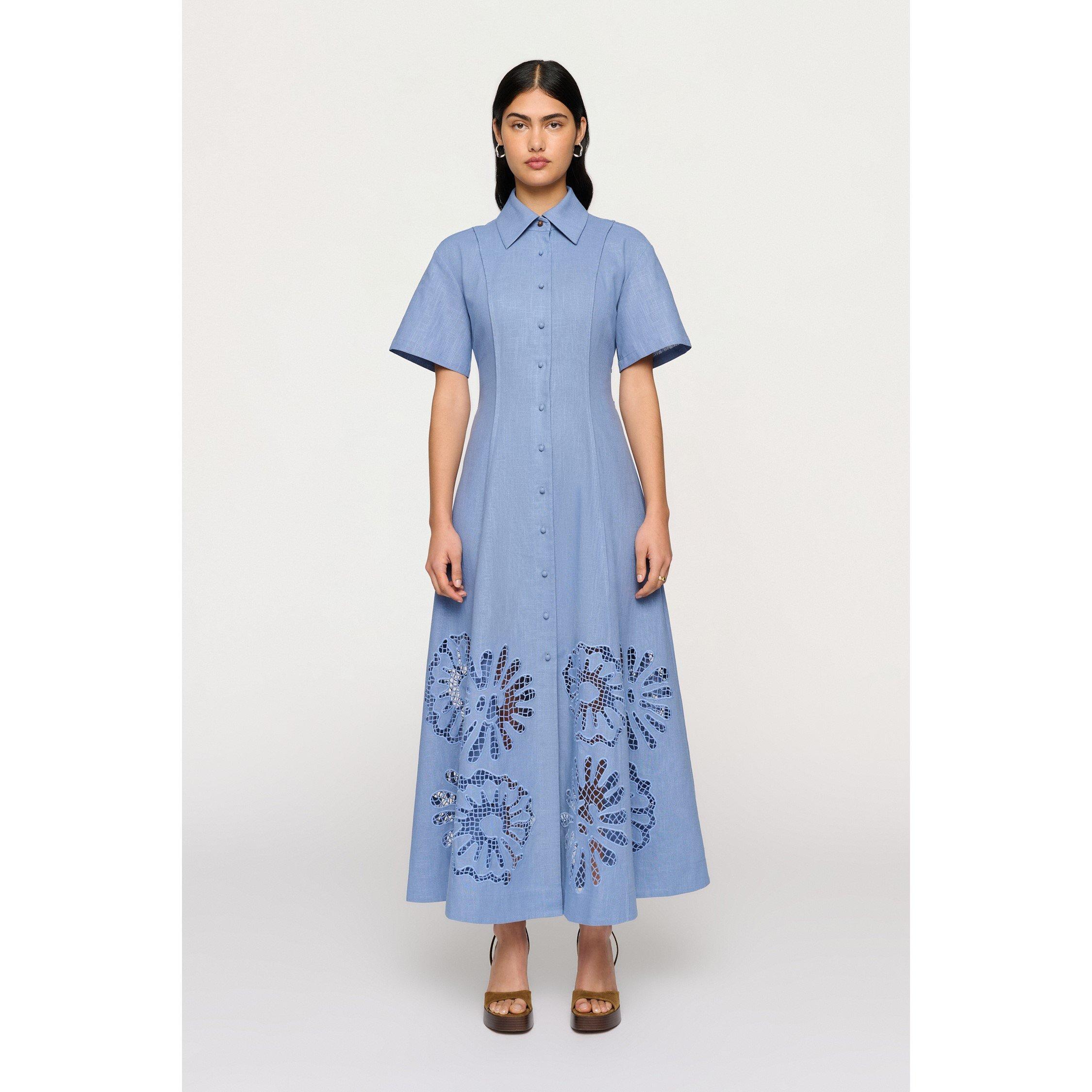 Clea Women's Annalise Shirt Dress - Delphinium - XS