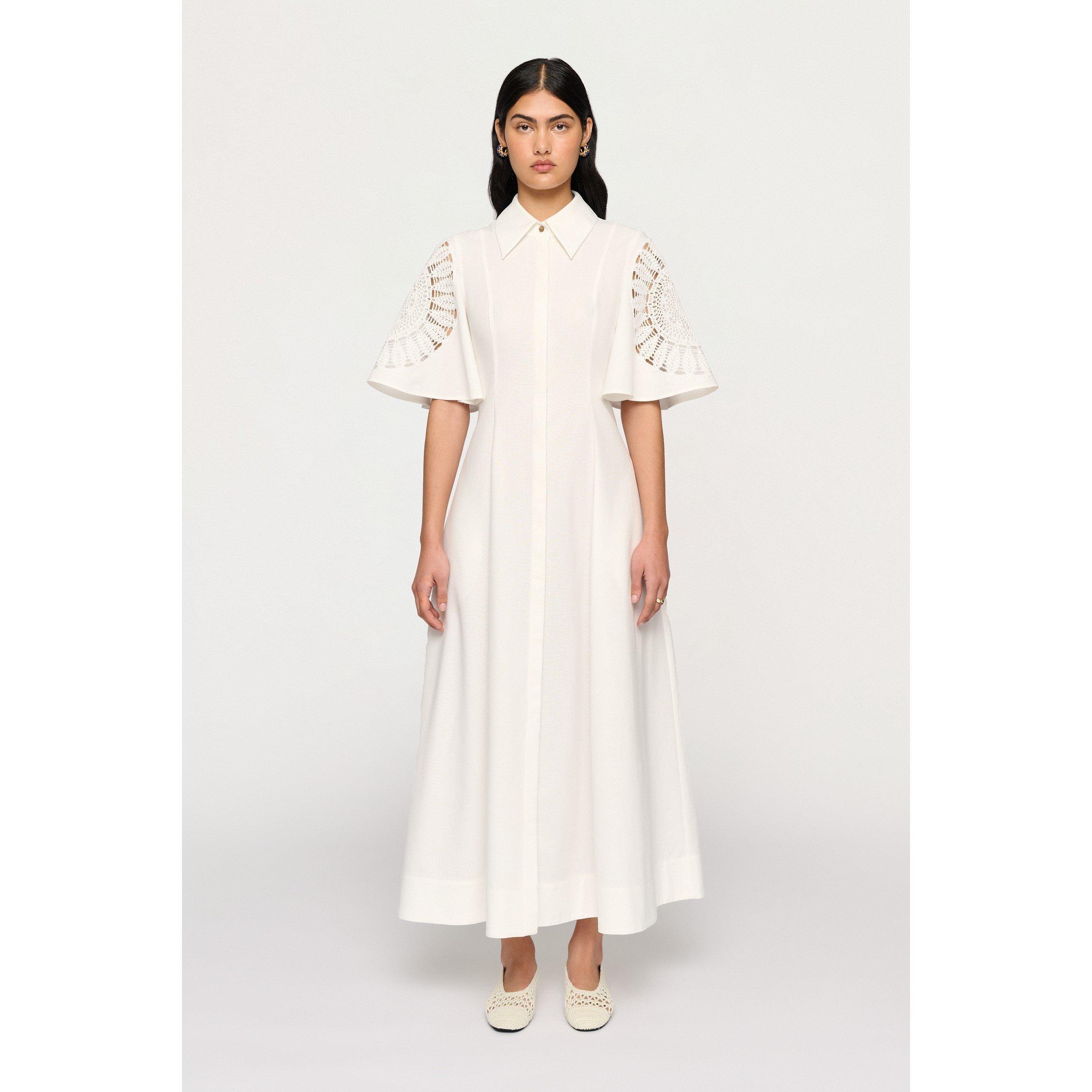 Clea Women's Valentina Shirt Dress - White - XS