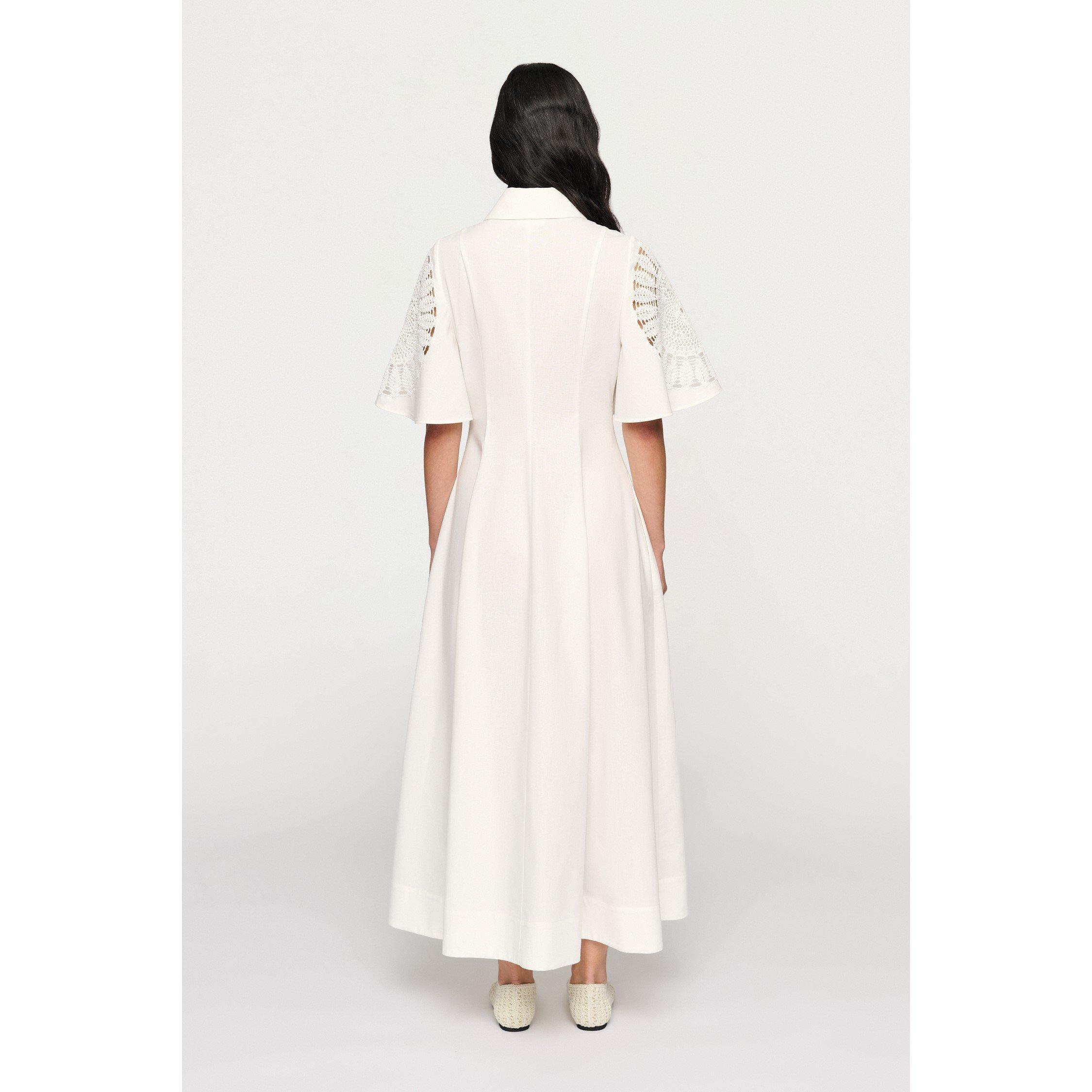 White - Clea - Women's Valentina Shirt Dress - 2