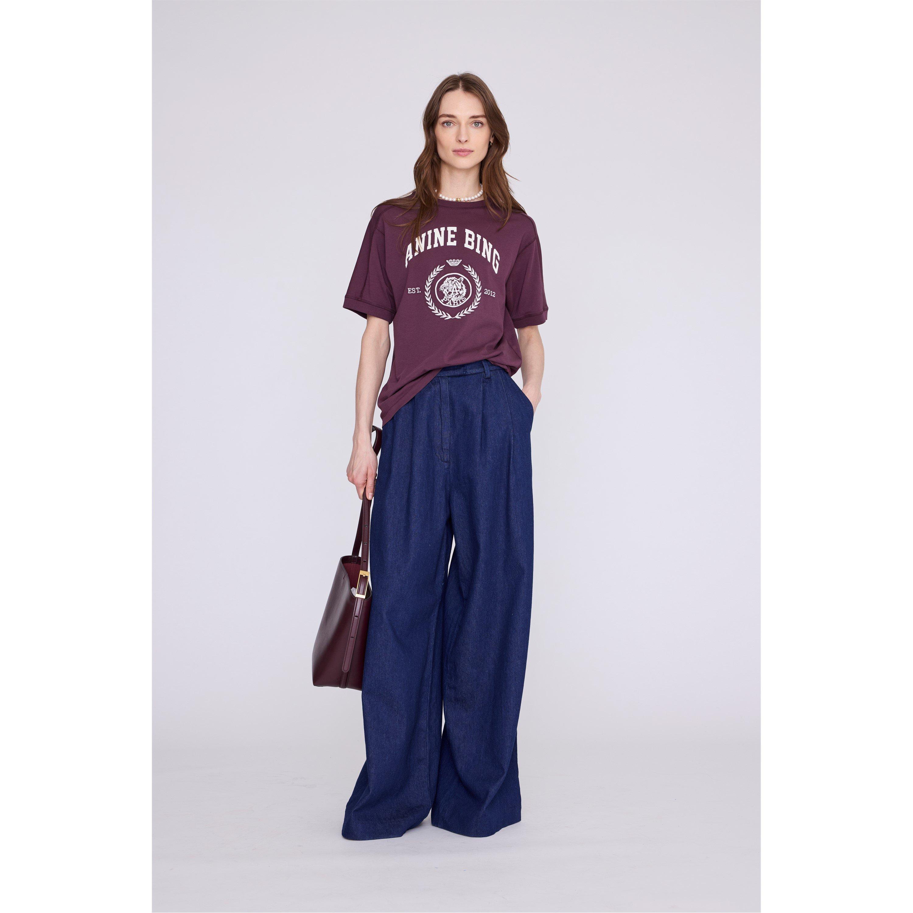 Burgundy - Anine Bing - Women's Jaylin T-Shirt - 1
