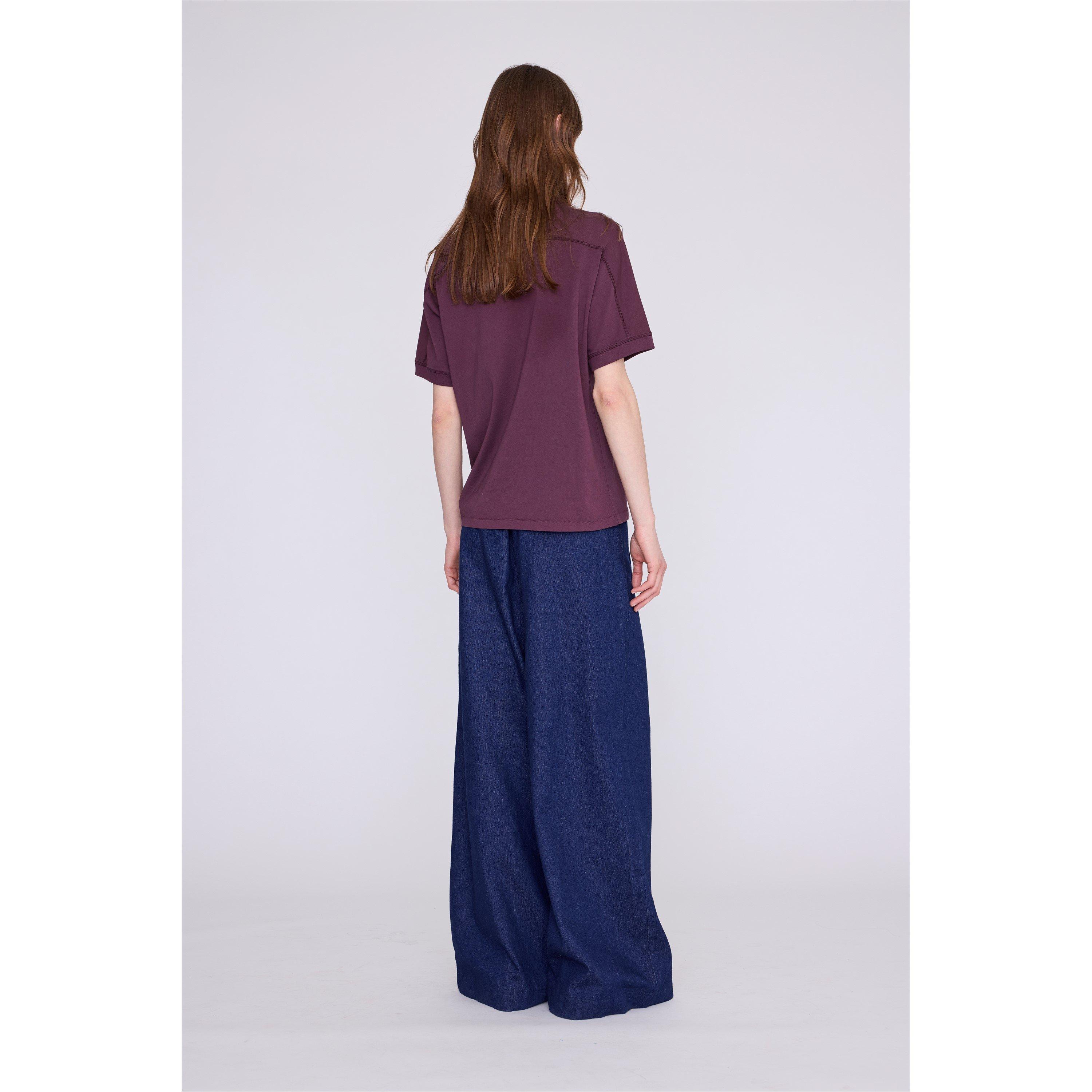 Burgundy - Anine Bing - Women's Jaylin T-Shirt - 2