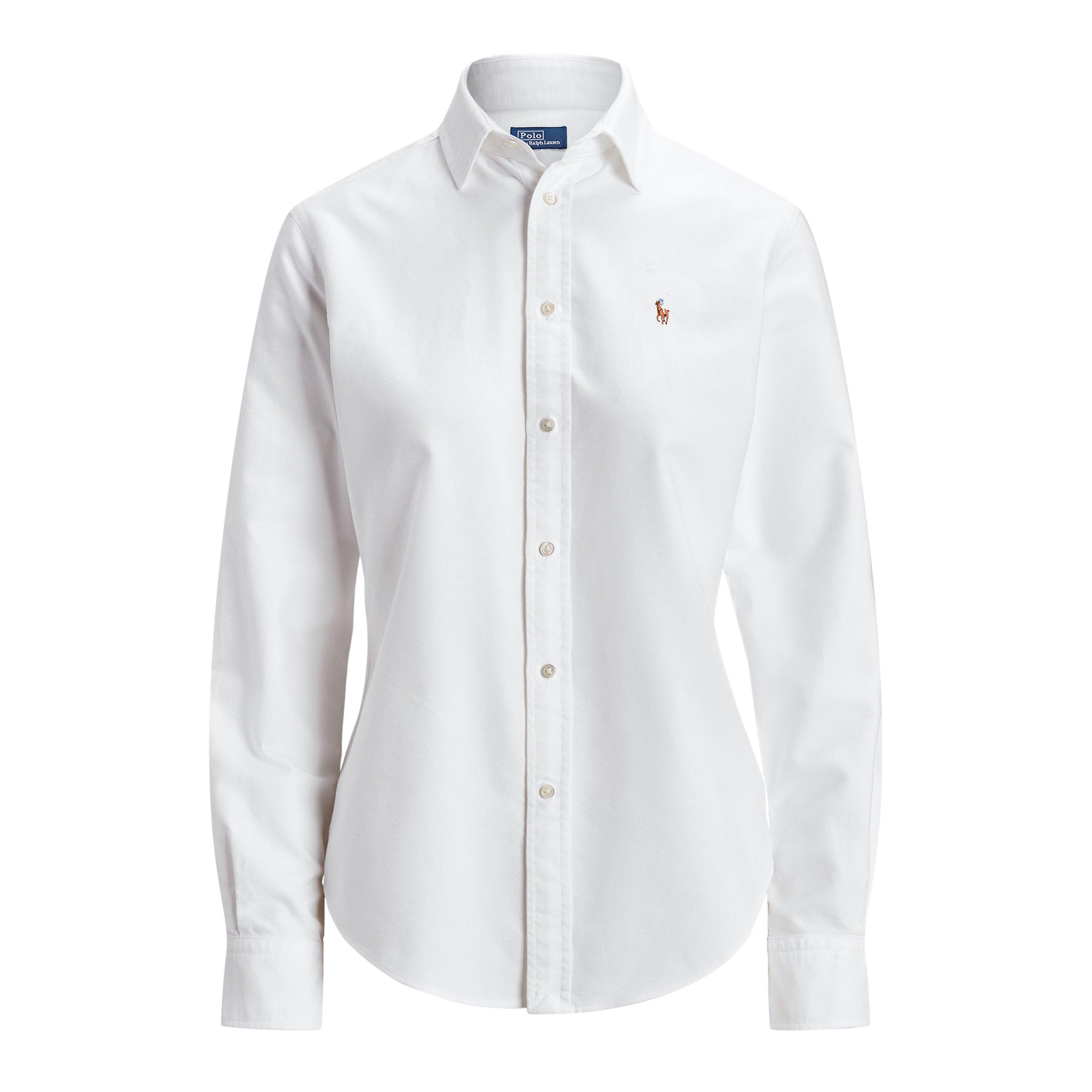 BSR White - Polo Ralph Lauren - Women's Oxford Button-Down Shirt - 1