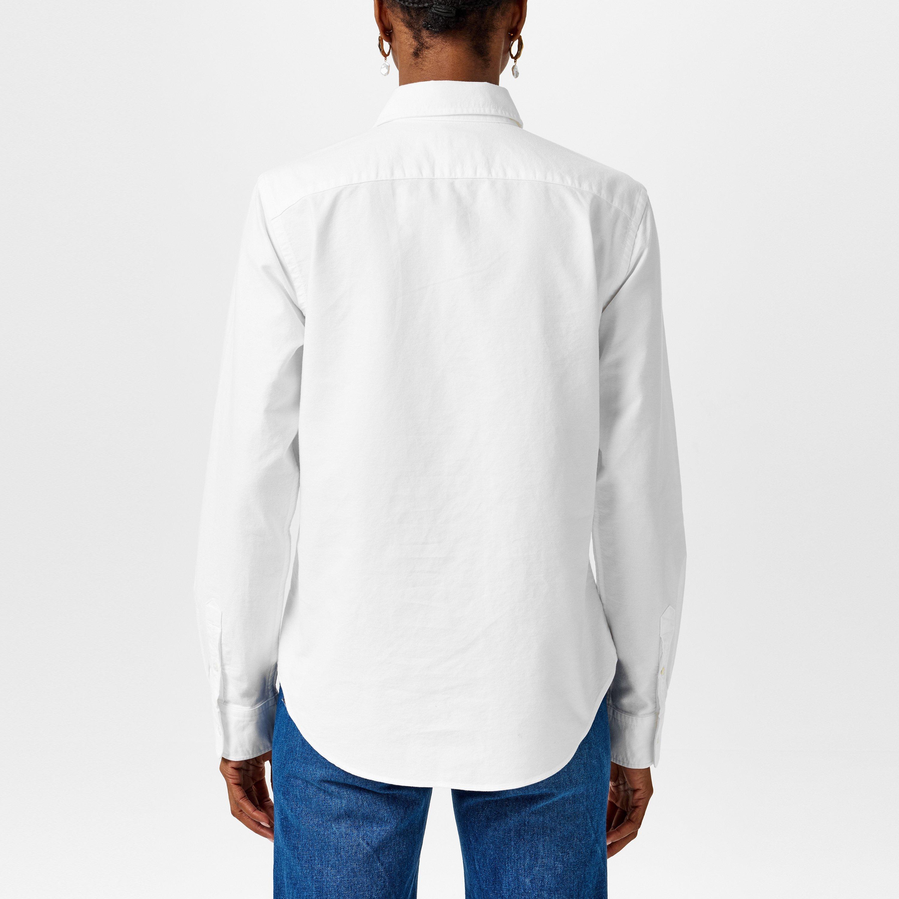 BSR White - Polo Ralph Lauren - Women's Oxford Button-Down Shirt - 4