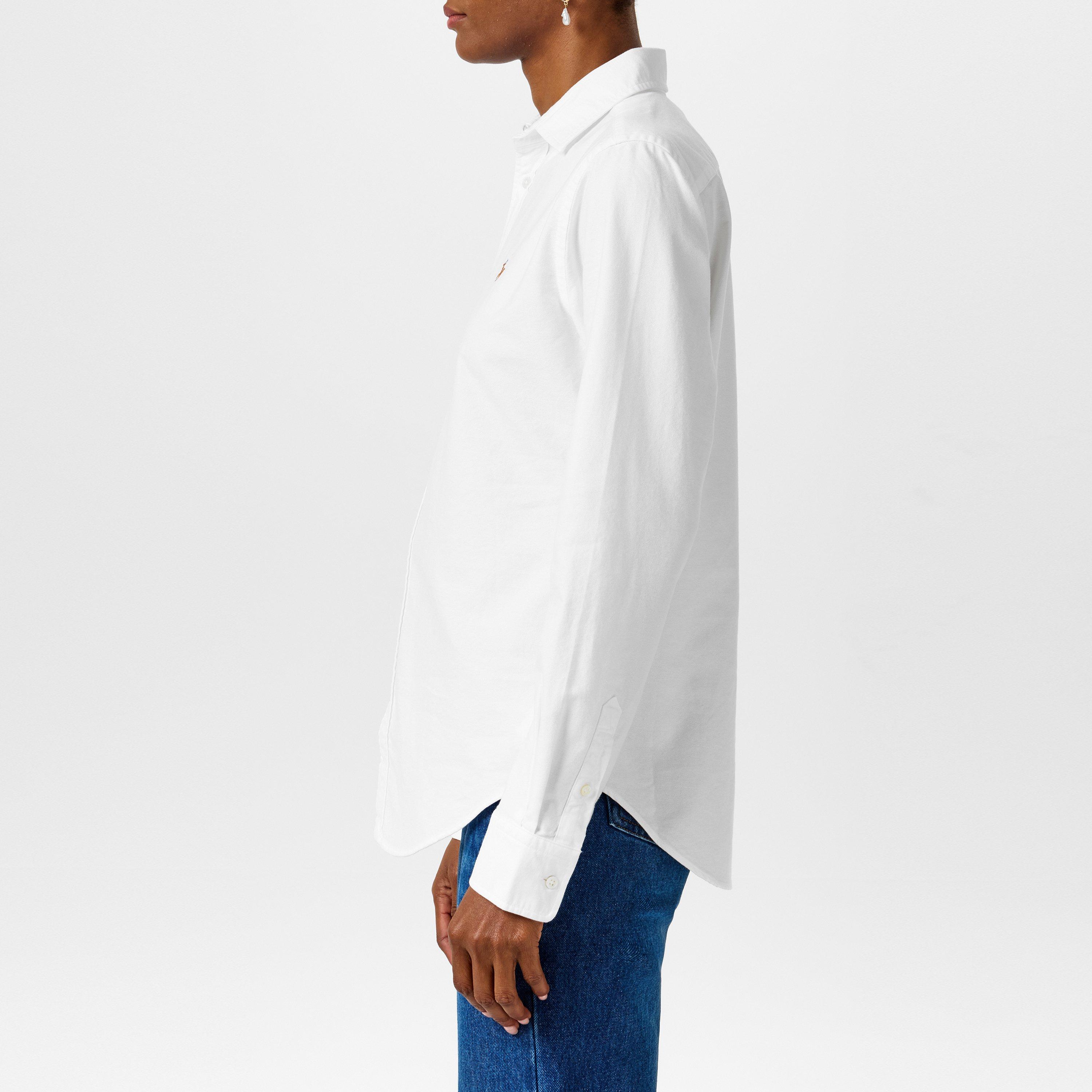 BSR White - Polo Ralph Lauren - Women's Oxford Button-Down Shirt - 5