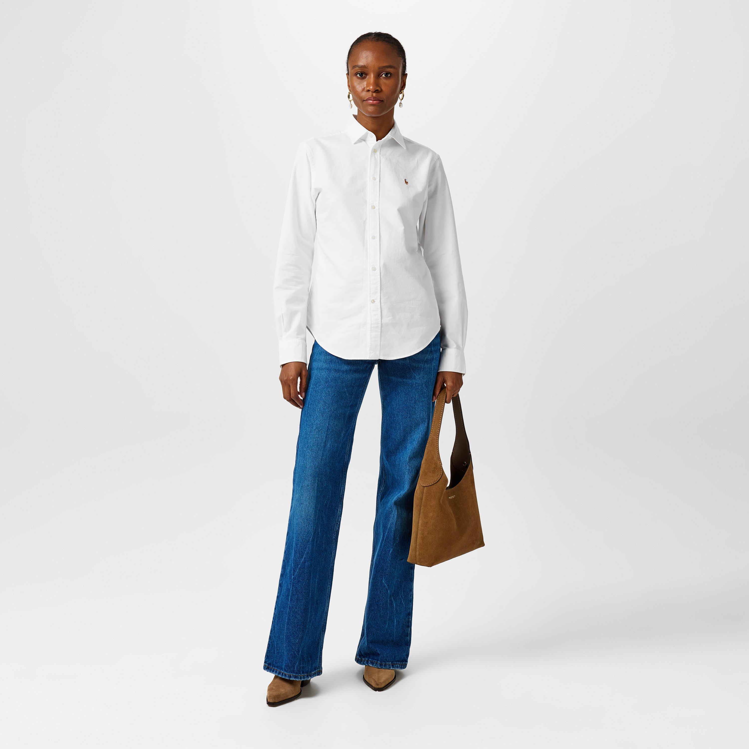 BSR White - Polo Ralph Lauren - Women's Oxford Button-Down Shirt - 6