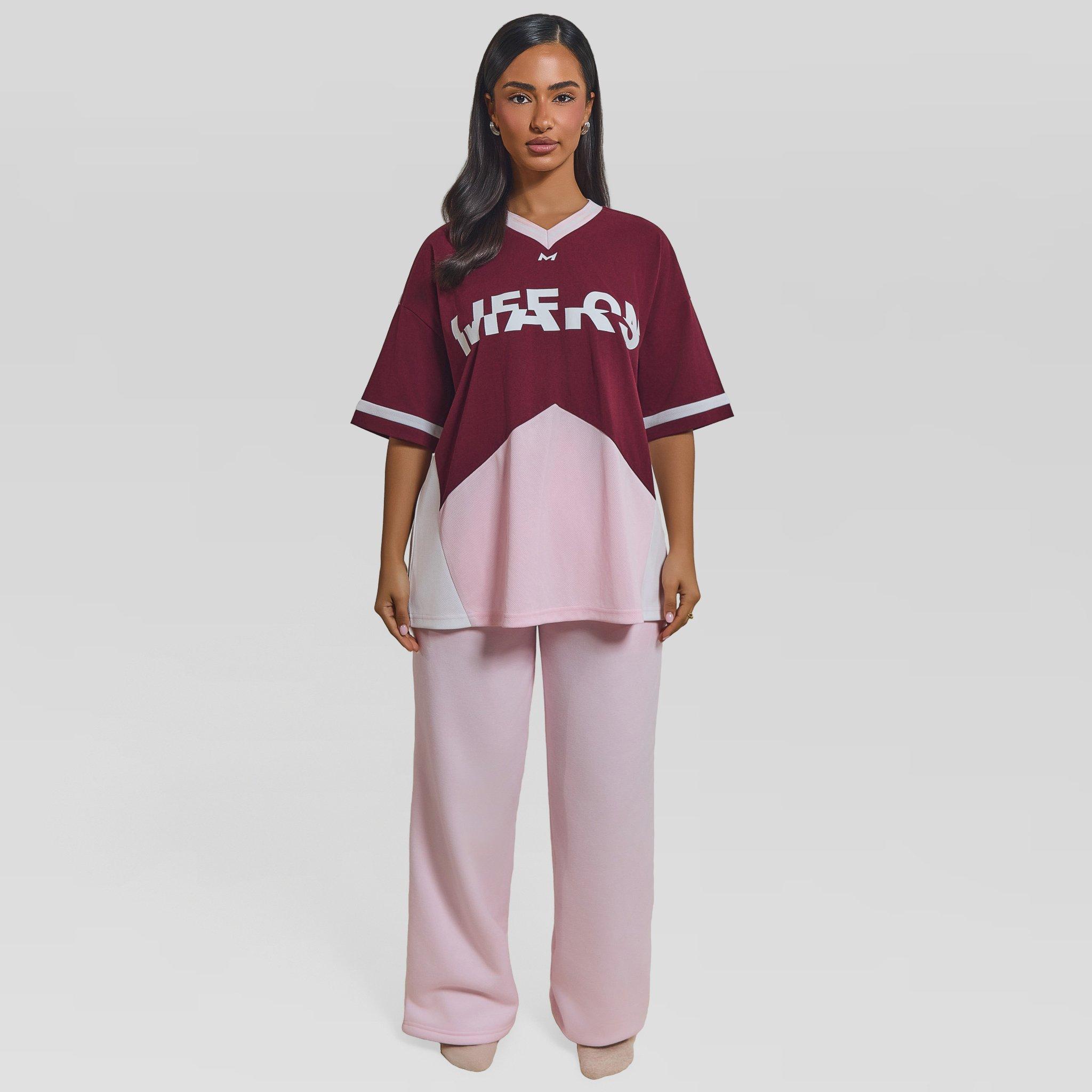 Pink - Mars The Label - Women's Tate Jersey Oversized T-Shirt - 1