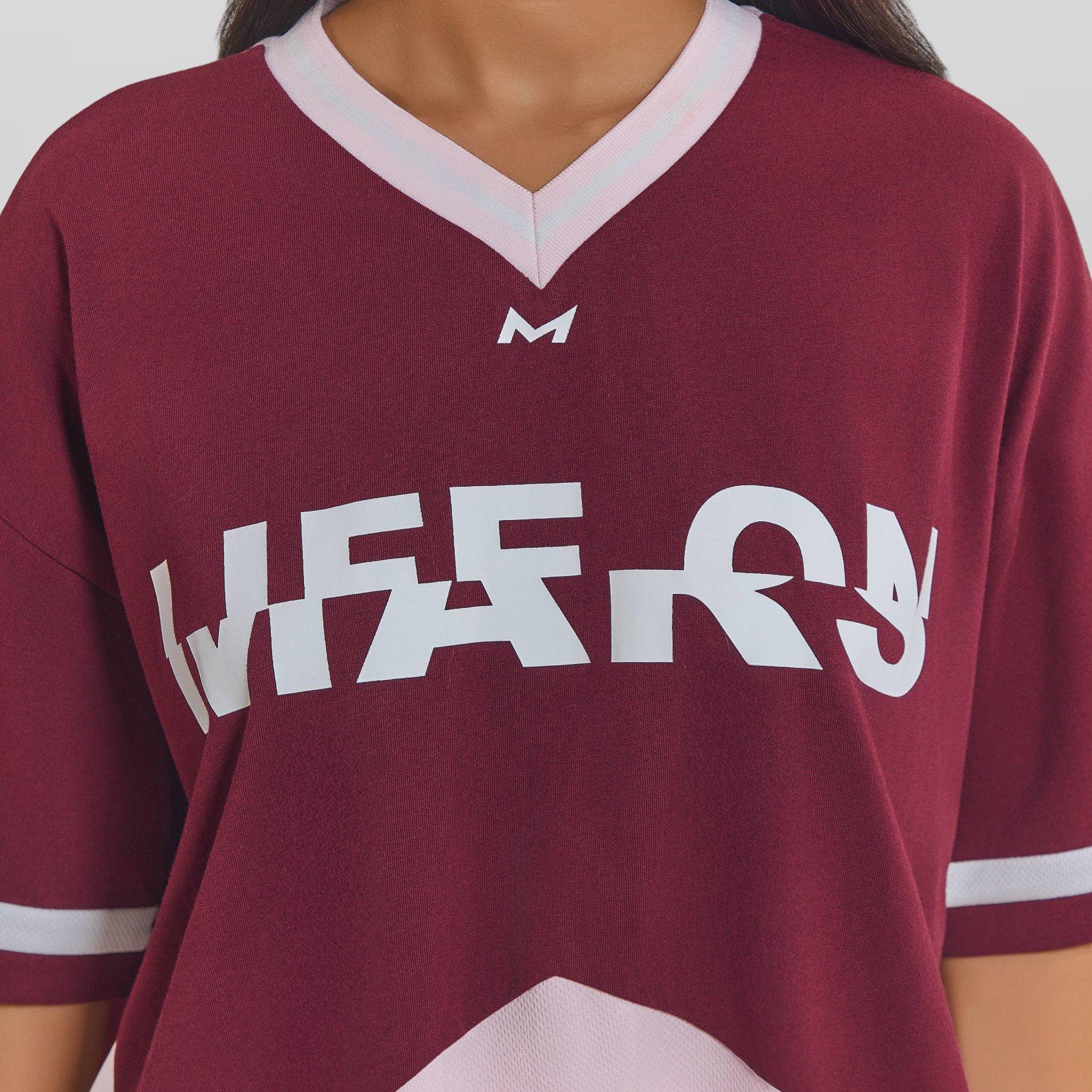 Pink - Mars The Label - Women's Tate Jersey Oversized T-Shirt - 4