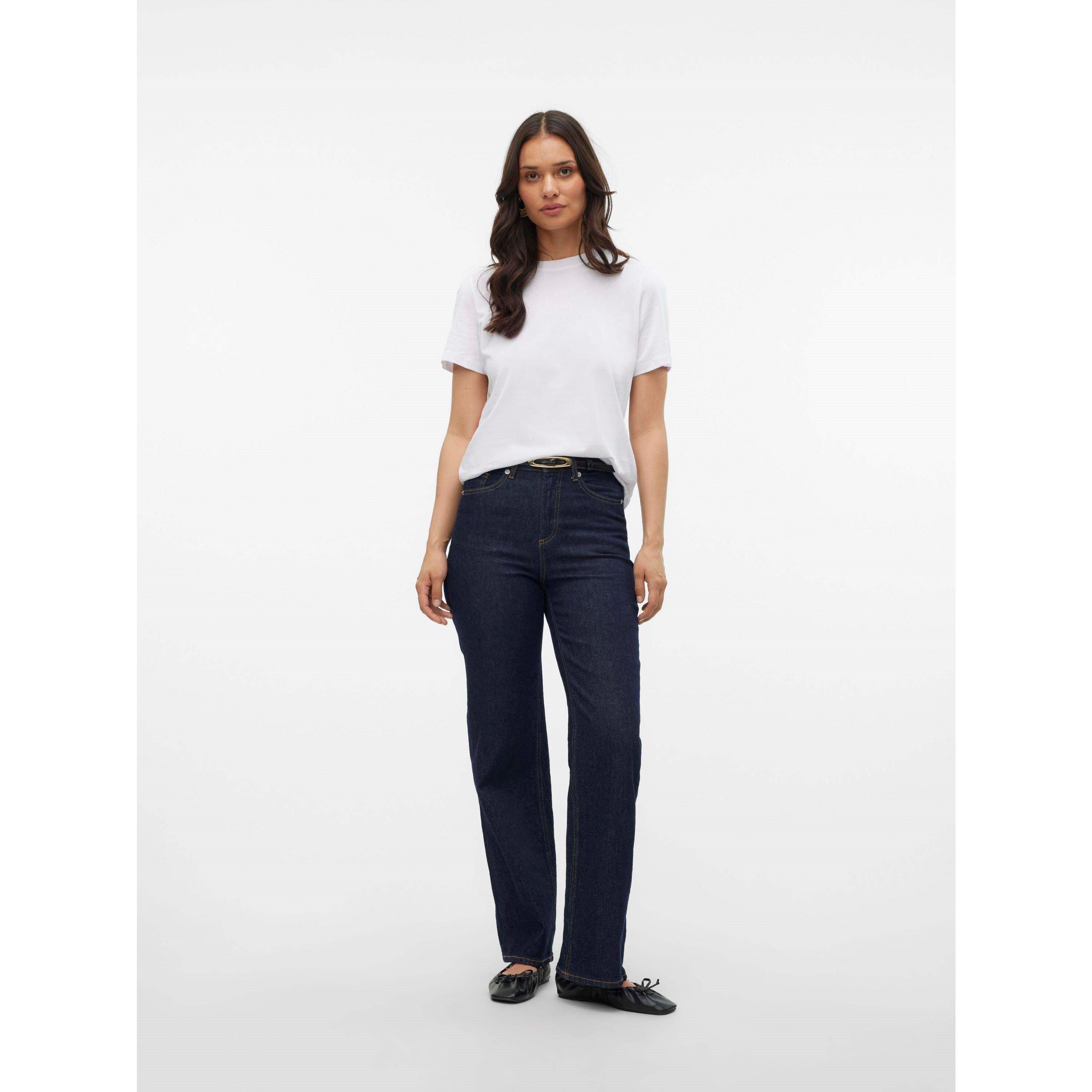 Bright White - Vero Moda - Women's Paulina Short Sleeve T-Shirt - 6