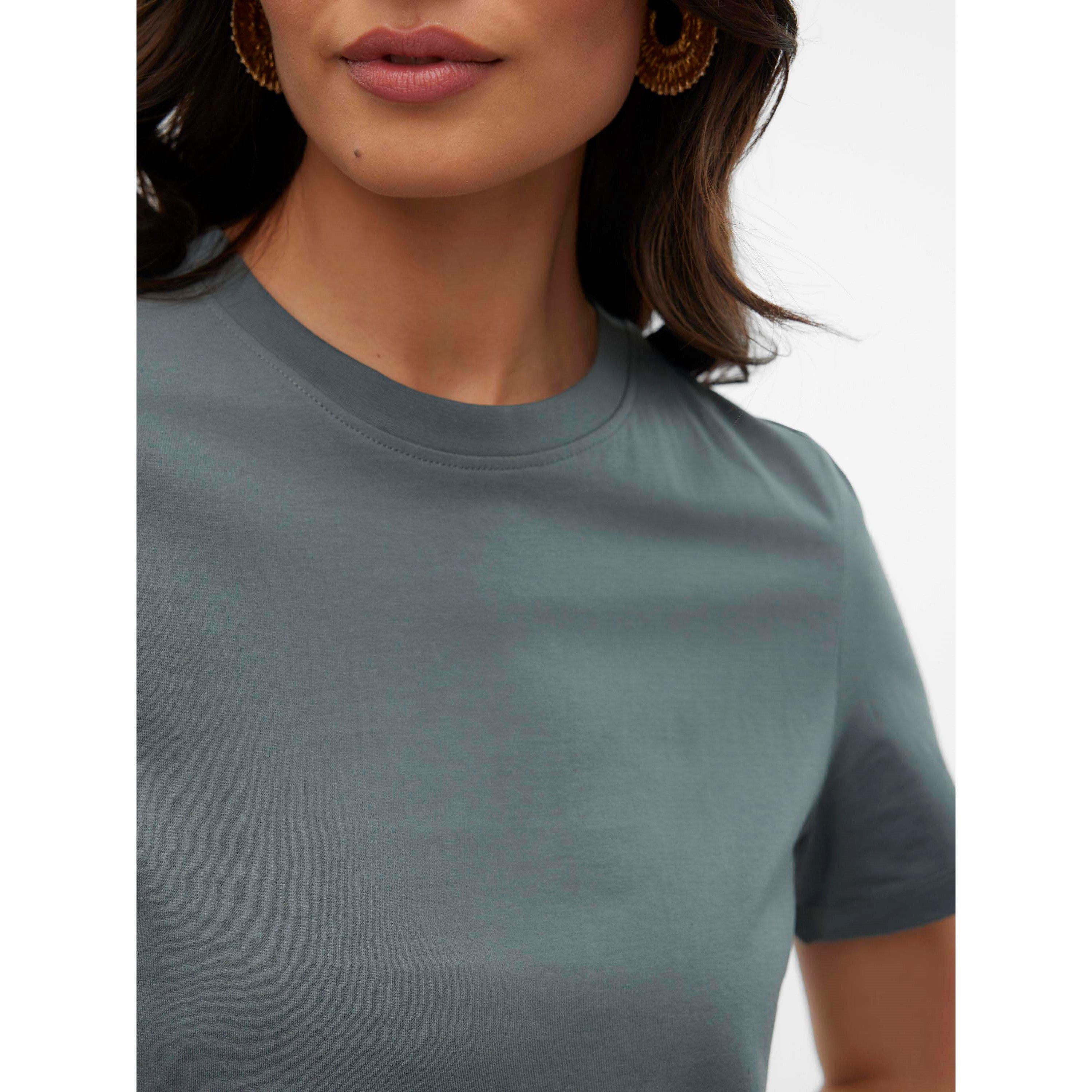 Balsam Green - Vero Moda - Women's Paulina Short Sleeve T-Shirt - 4