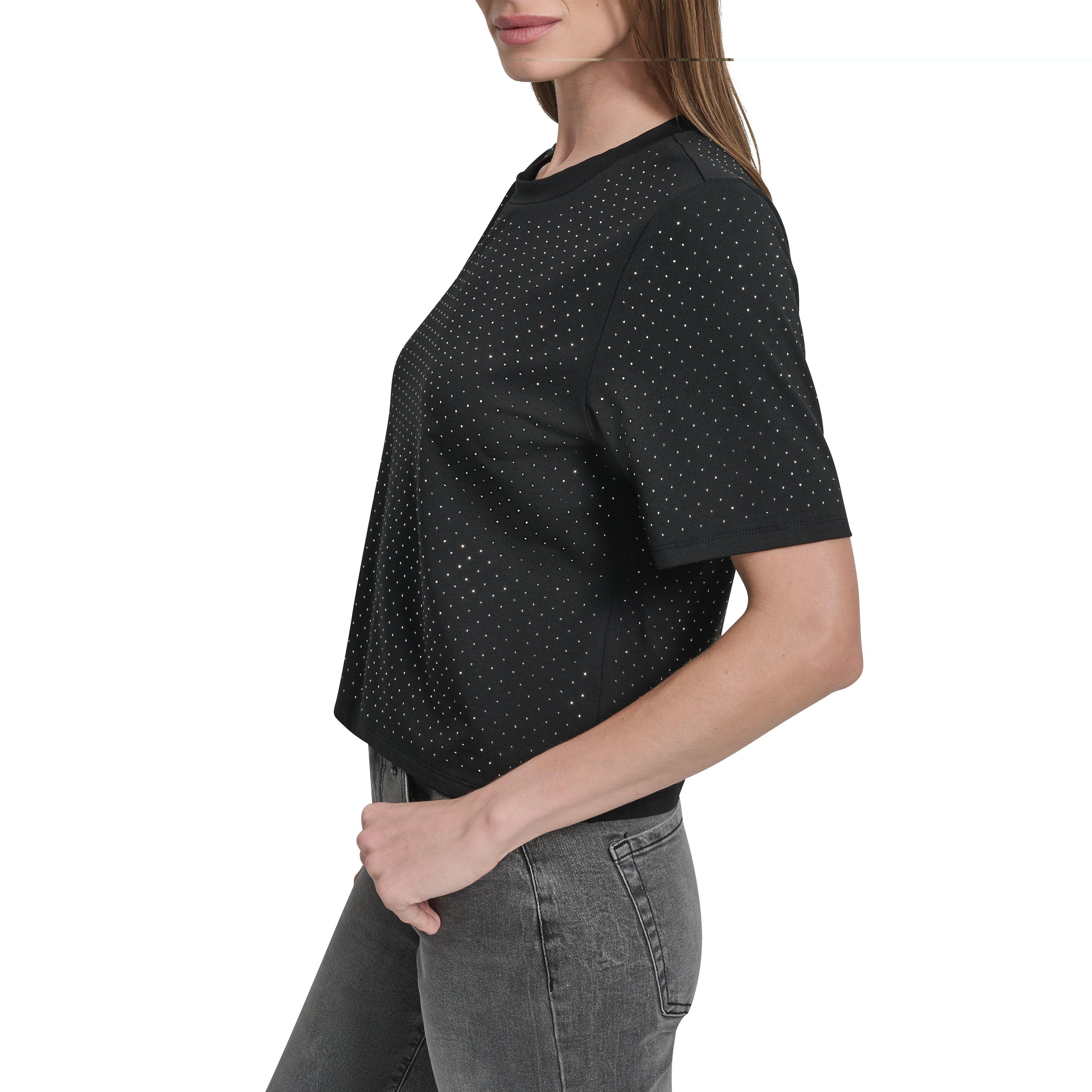 Black - DKNY - DKNY Dmt T-Shirt Ld64 - 2