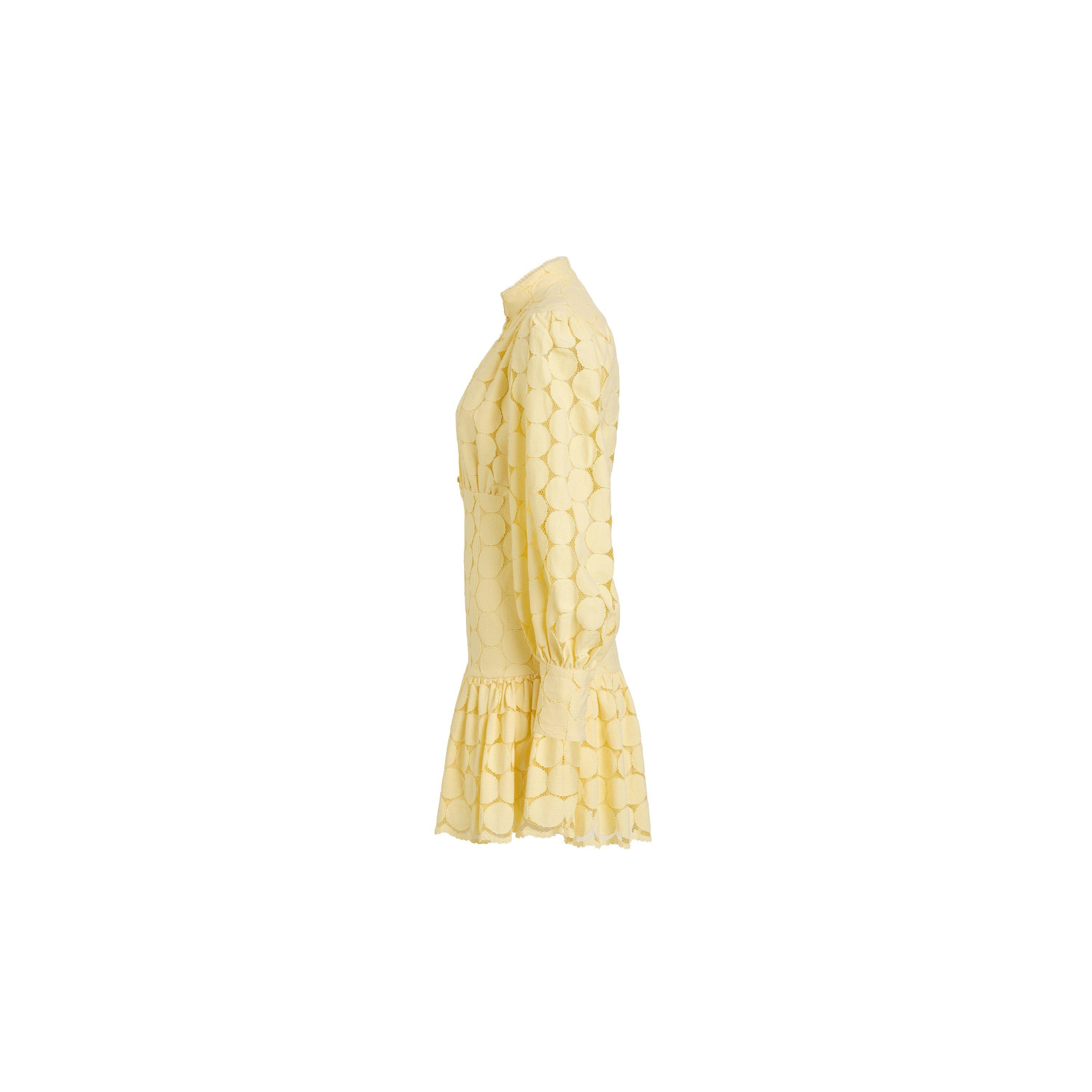Yellow - Bardot - Womens Remy Spot Mini Shirt Dress - 2