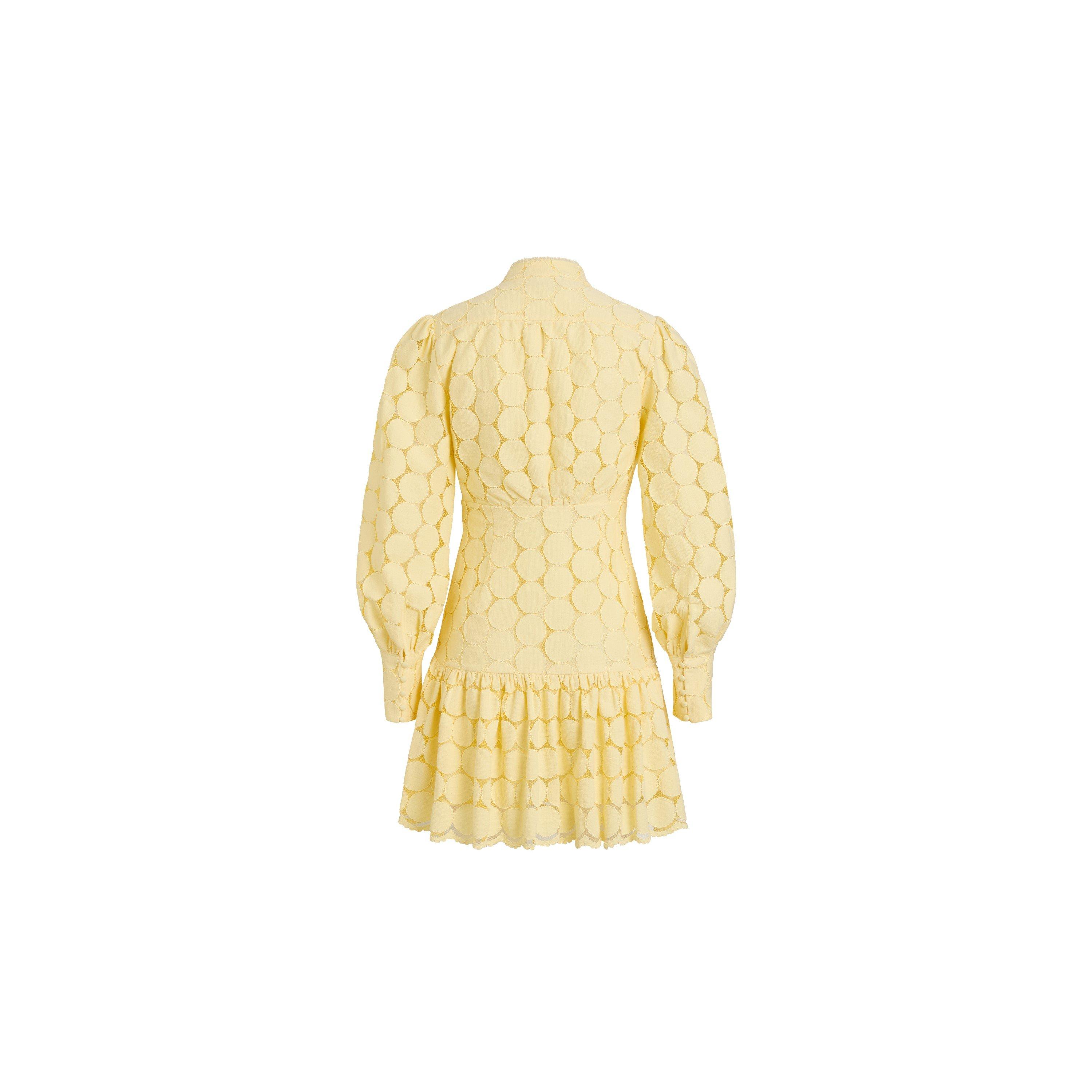 Yellow - Bardot - Womens Remy Spot Mini Shirt Dress - 3