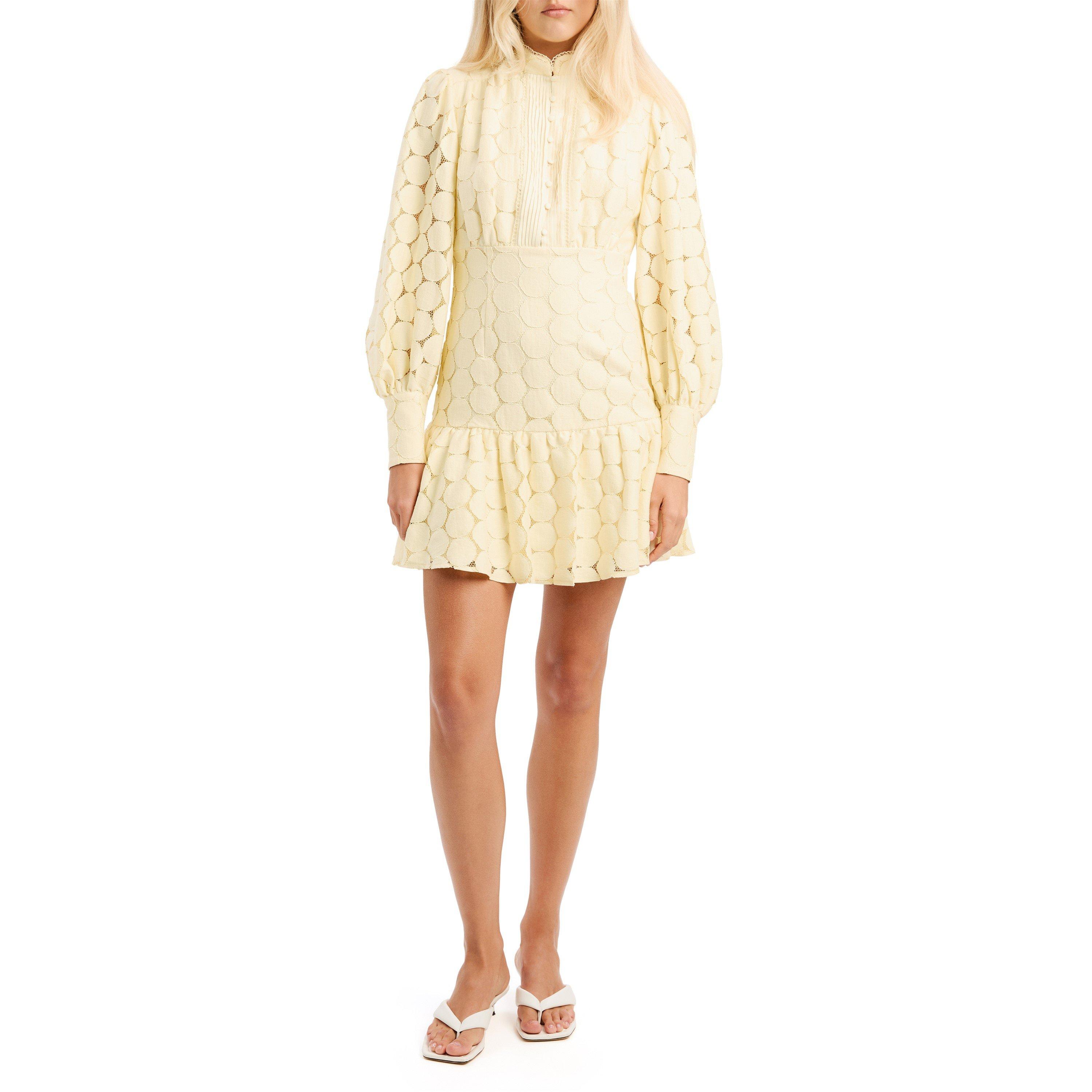 Yellow - Bardot - Womens Remy Spot Mini Shirt Dress - 4