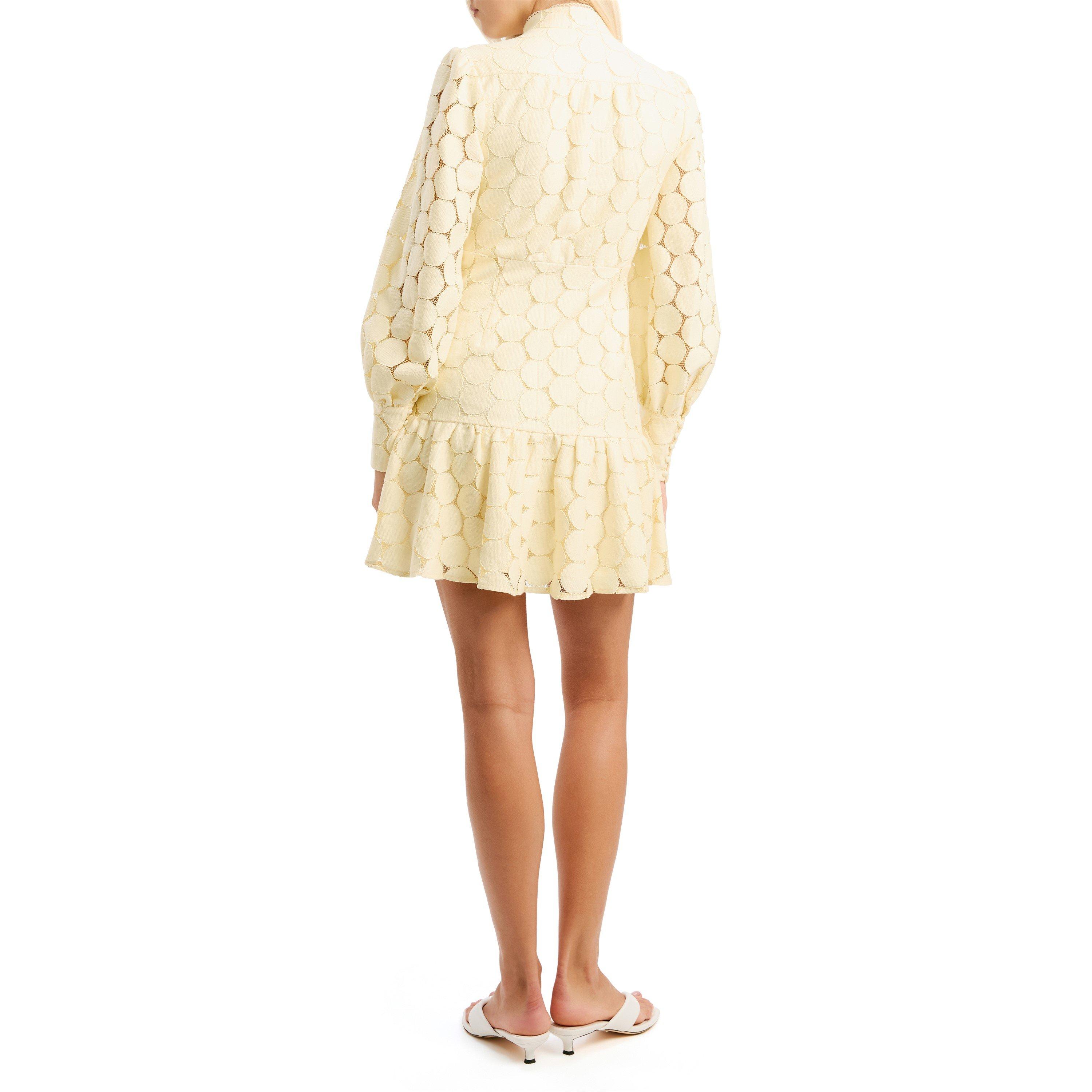Yellow - Bardot - Womens Remy Spot Mini Shirt Dress - 6