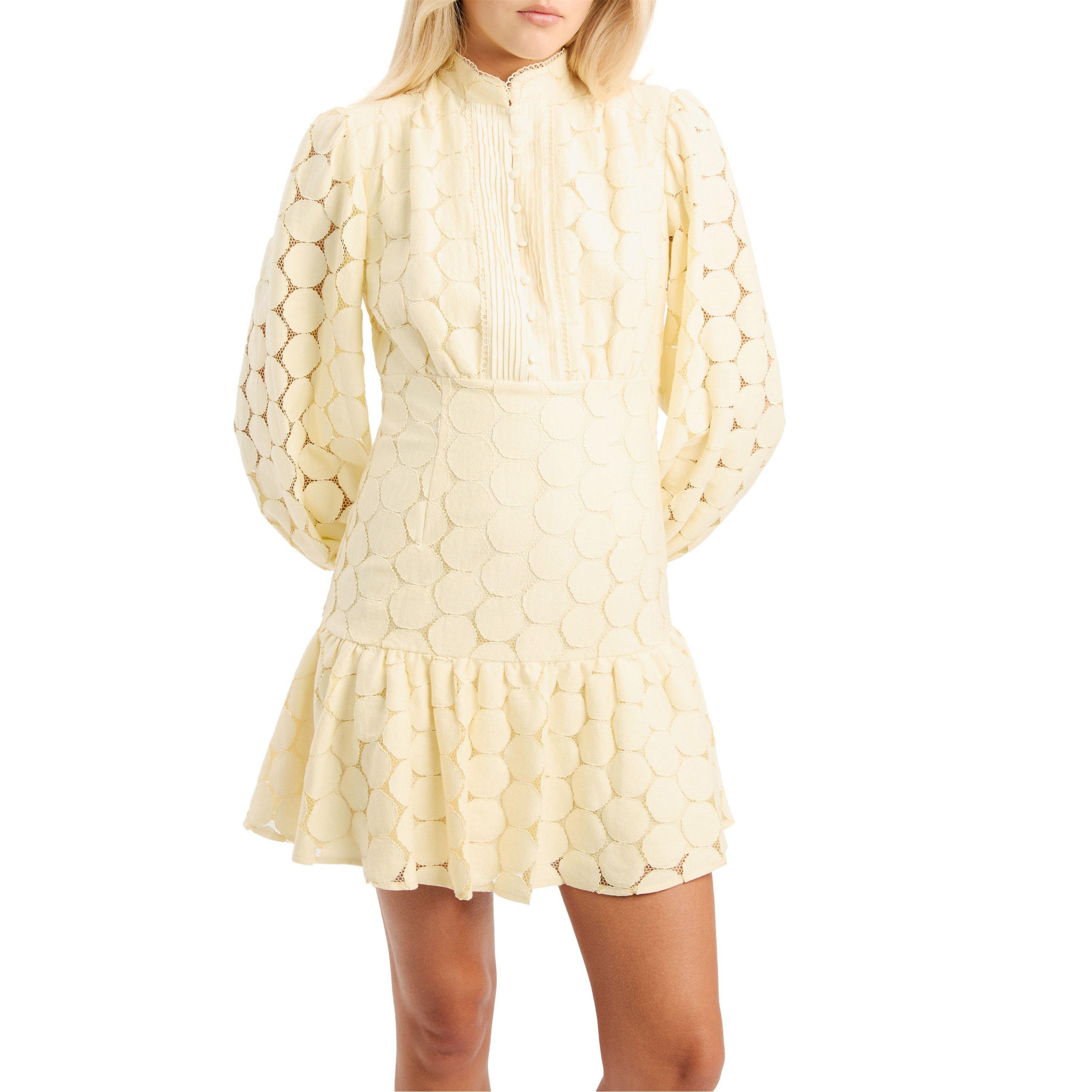 Yellow - Bardot - Womens Remy Spot Mini Shirt Dress - 8