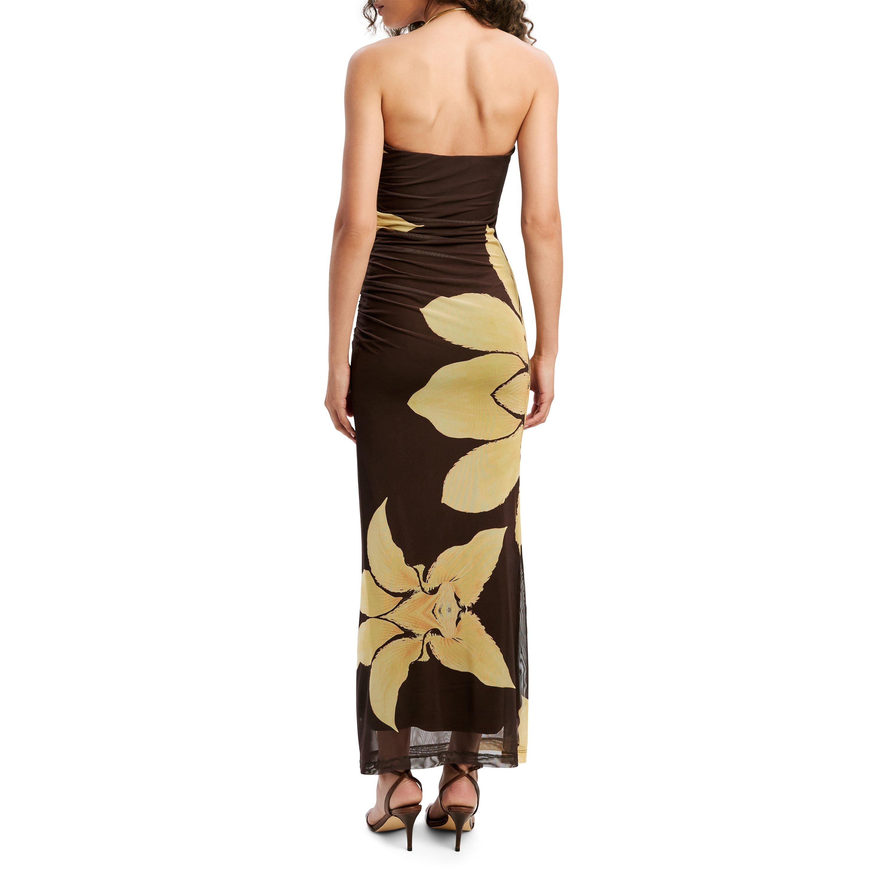 Chocolate - Bardot - Womens Ciera Mesh Maxi Dress - 6