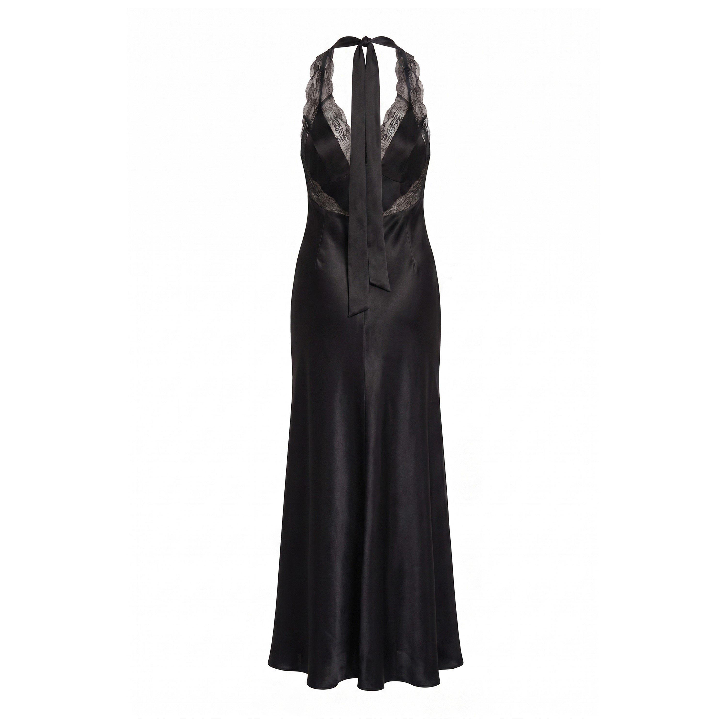 Black - Bardot - Womens Neck Long Maxi Dress - 3