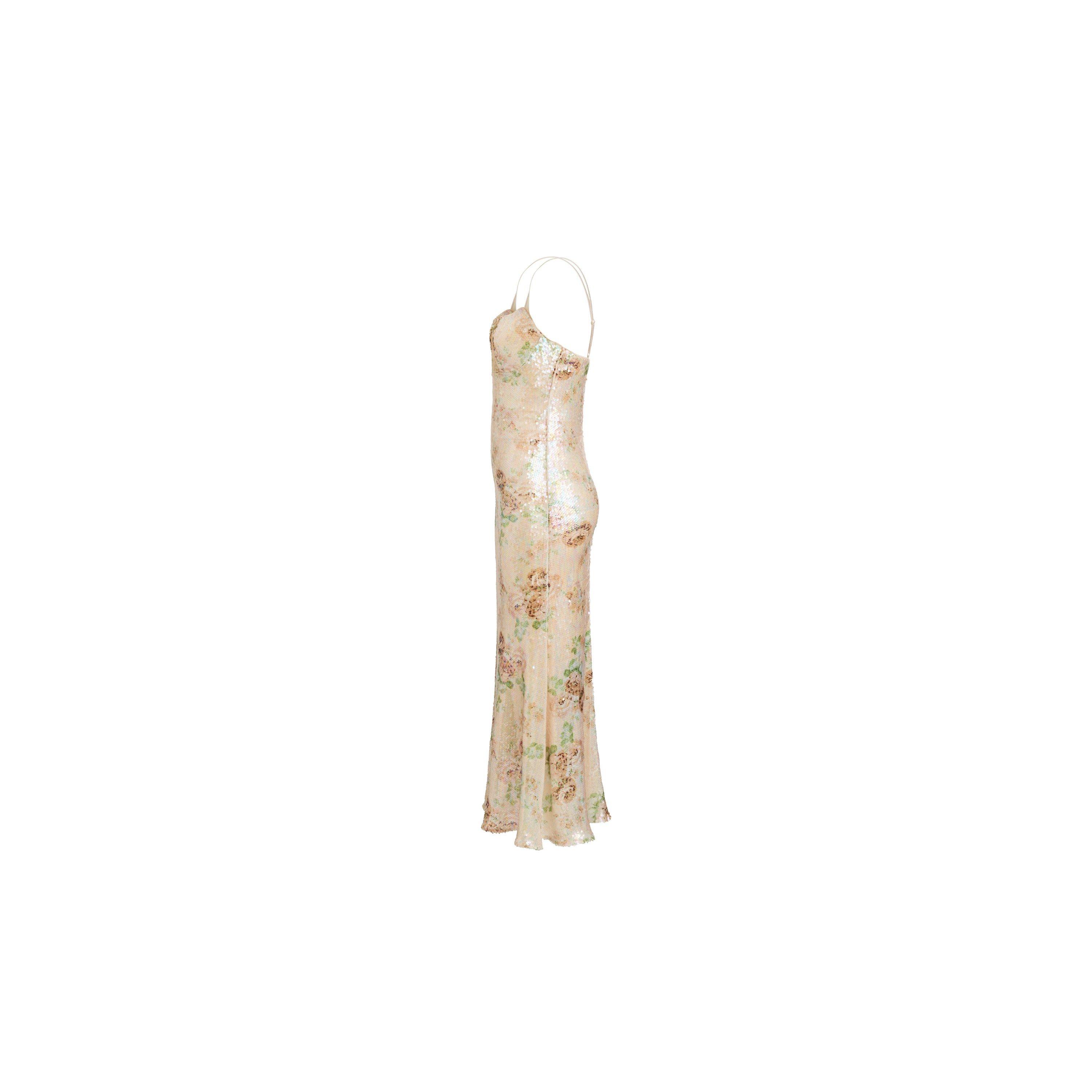 Beige - Bardot - Womens Adoni Sequin Mesh Midi Dress - 2