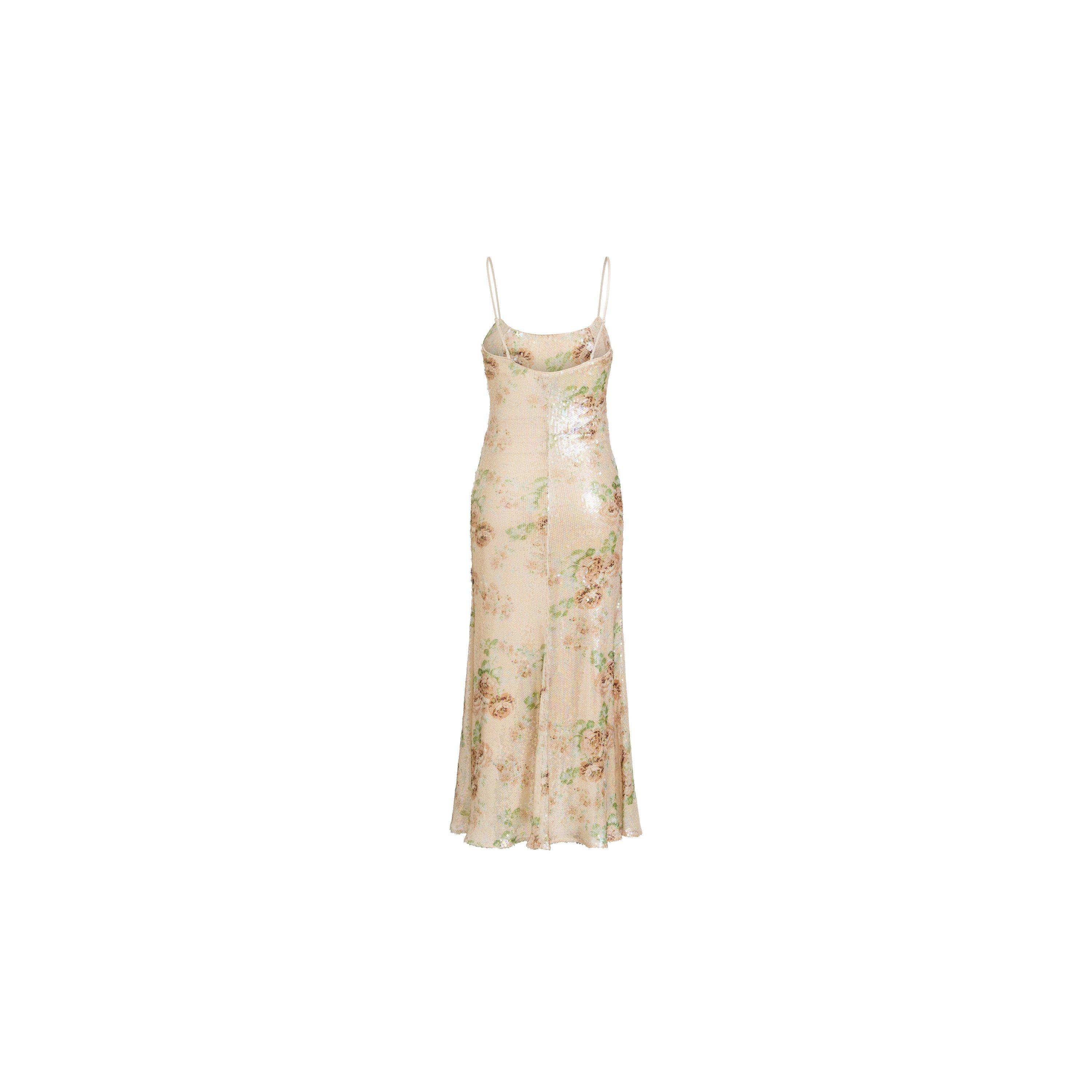 Beige - Bardot - Womens Adoni Sequin Mesh Midi Dress - 3