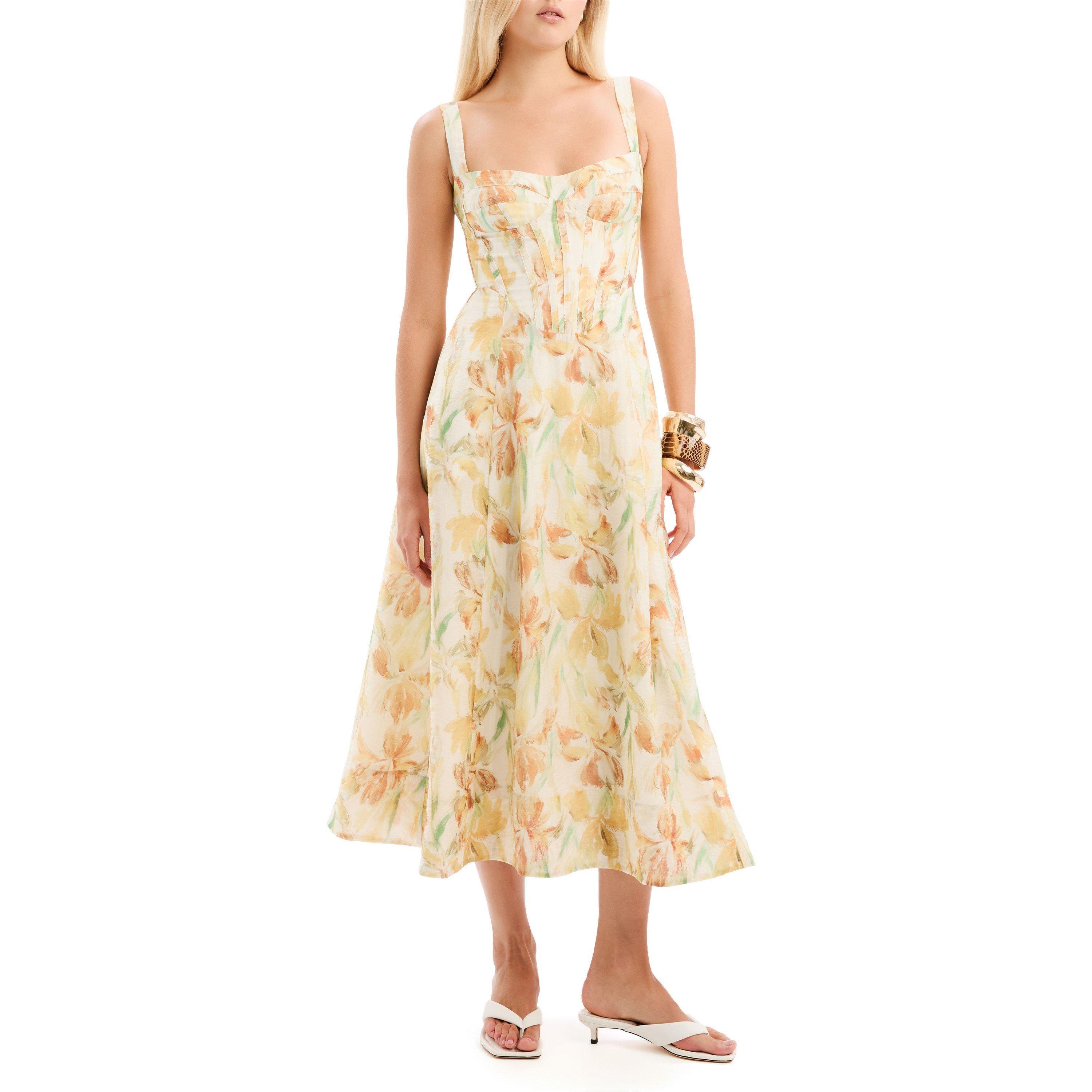 Floral - Bardot - Womens Adaline Long Midi Dress - 4