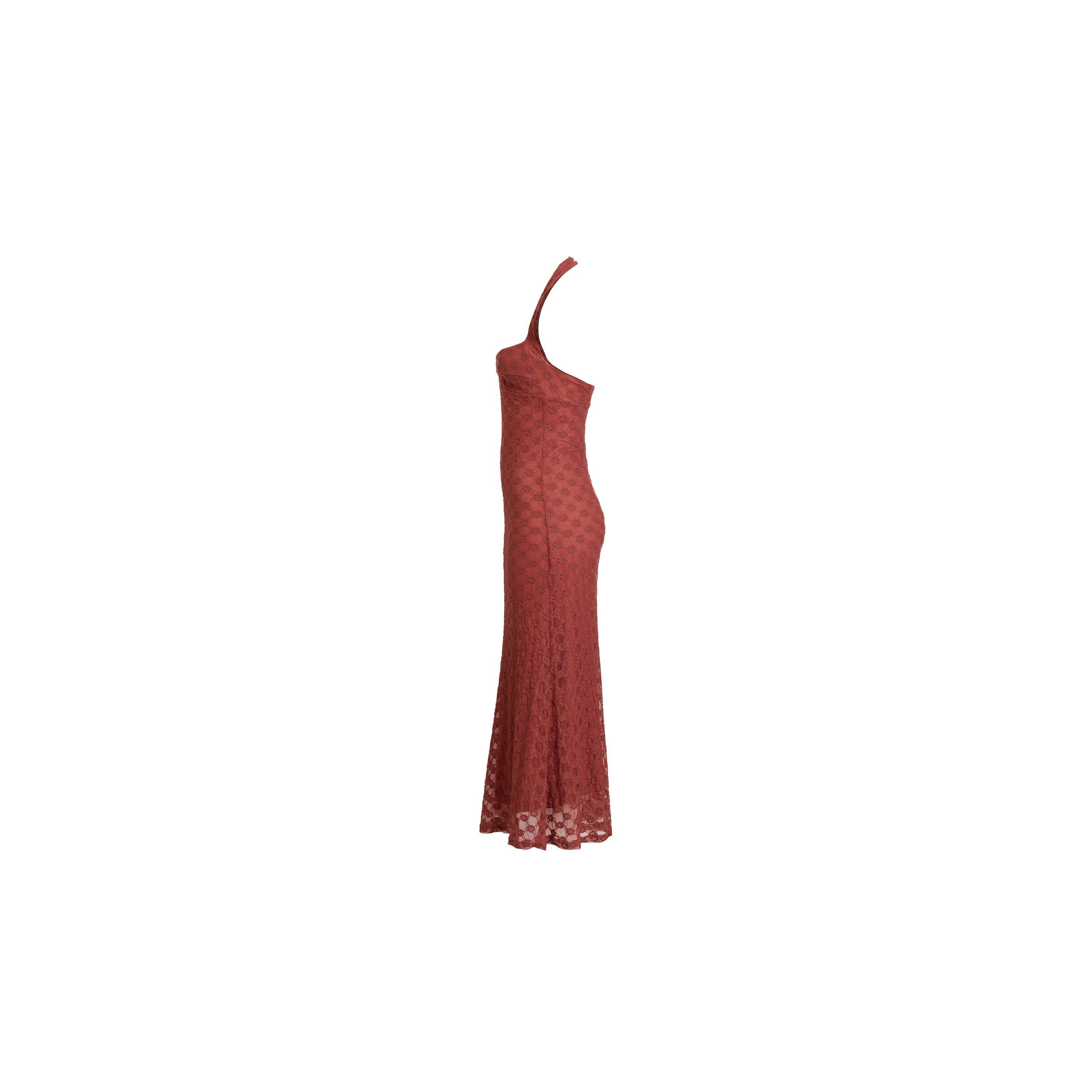 Copper - Bardot - Womens Mariko Halter Neck Long Maxi Dress - 2