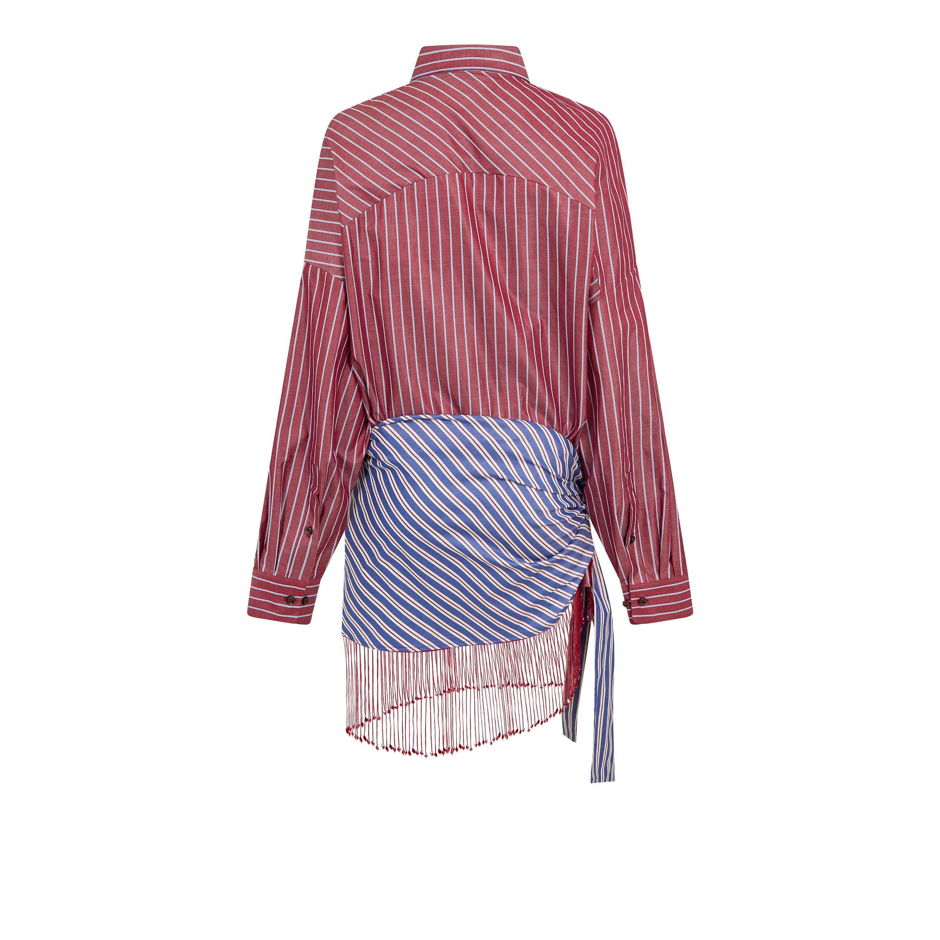 Rouge Noir/Blue - The Andamane - Women's Jolene Patch Shirt Dress - 2