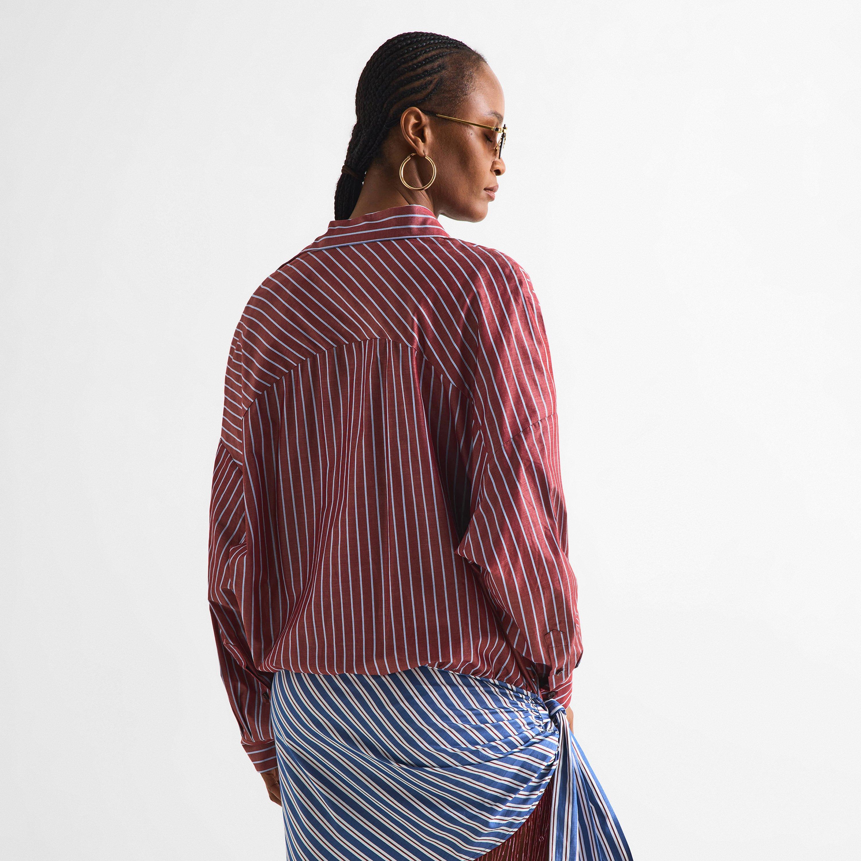 Rouge Noir/Blue - The Andamane - Women's Jolene Patch Shirt Dress - 4