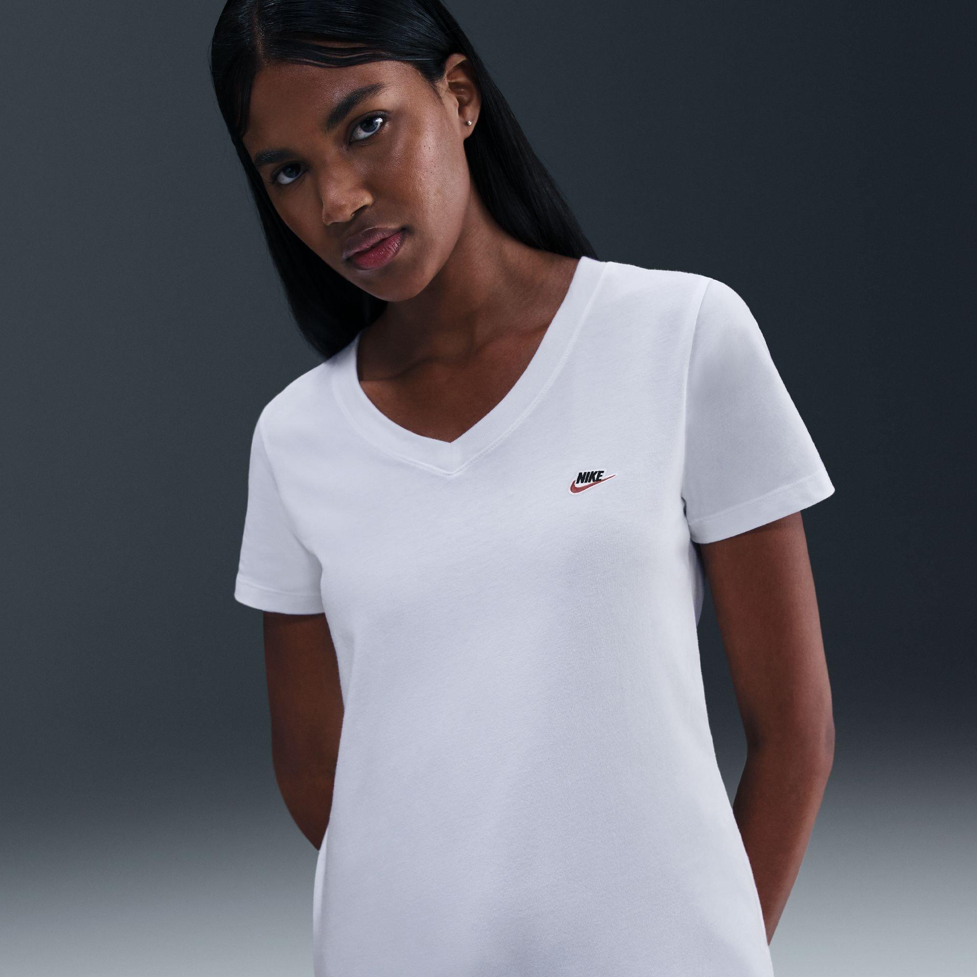 White - Nike - Women's Club V T-Shirt - 8