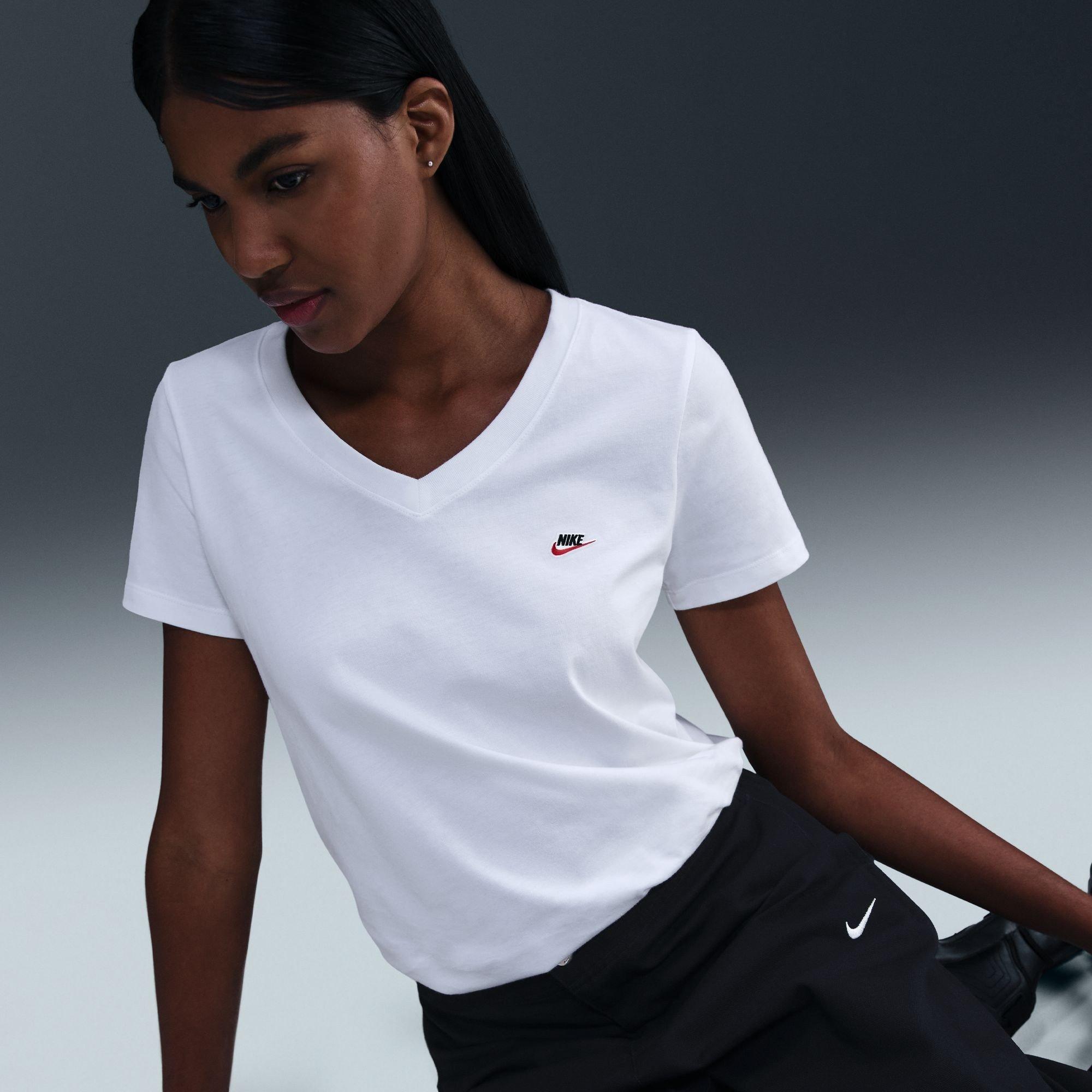 White - Nike - Women's Club V T-Shirt - 10