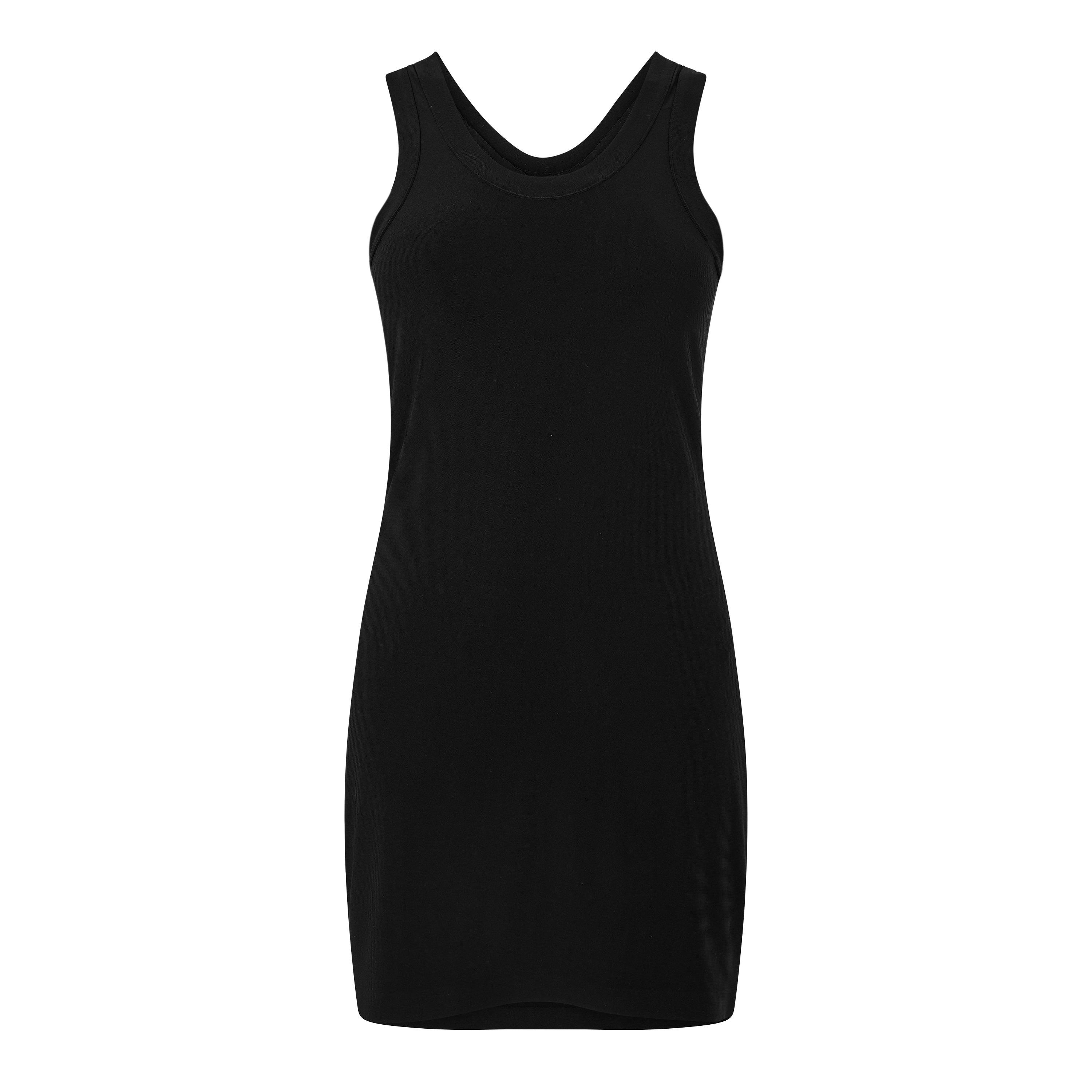 Black - Norma Kamali - Women's Racer Mini Dress - 1