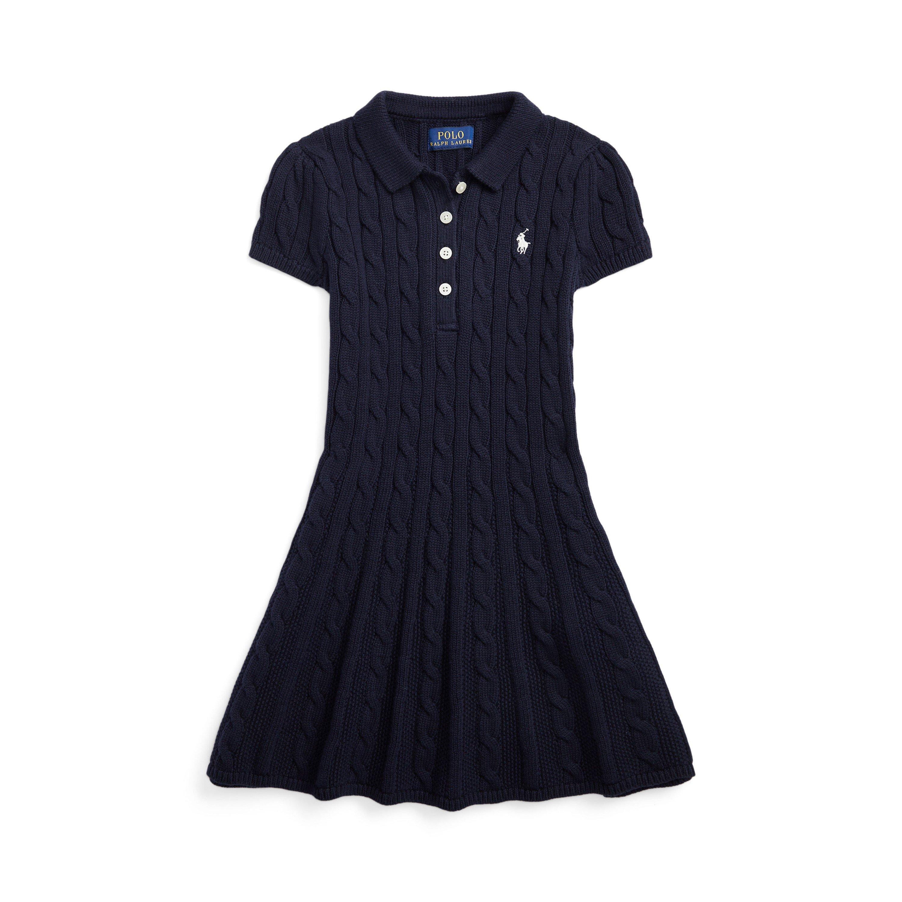 Navy/Cream - Polo Ralph Lauren - Kids' Polo Dress - 1