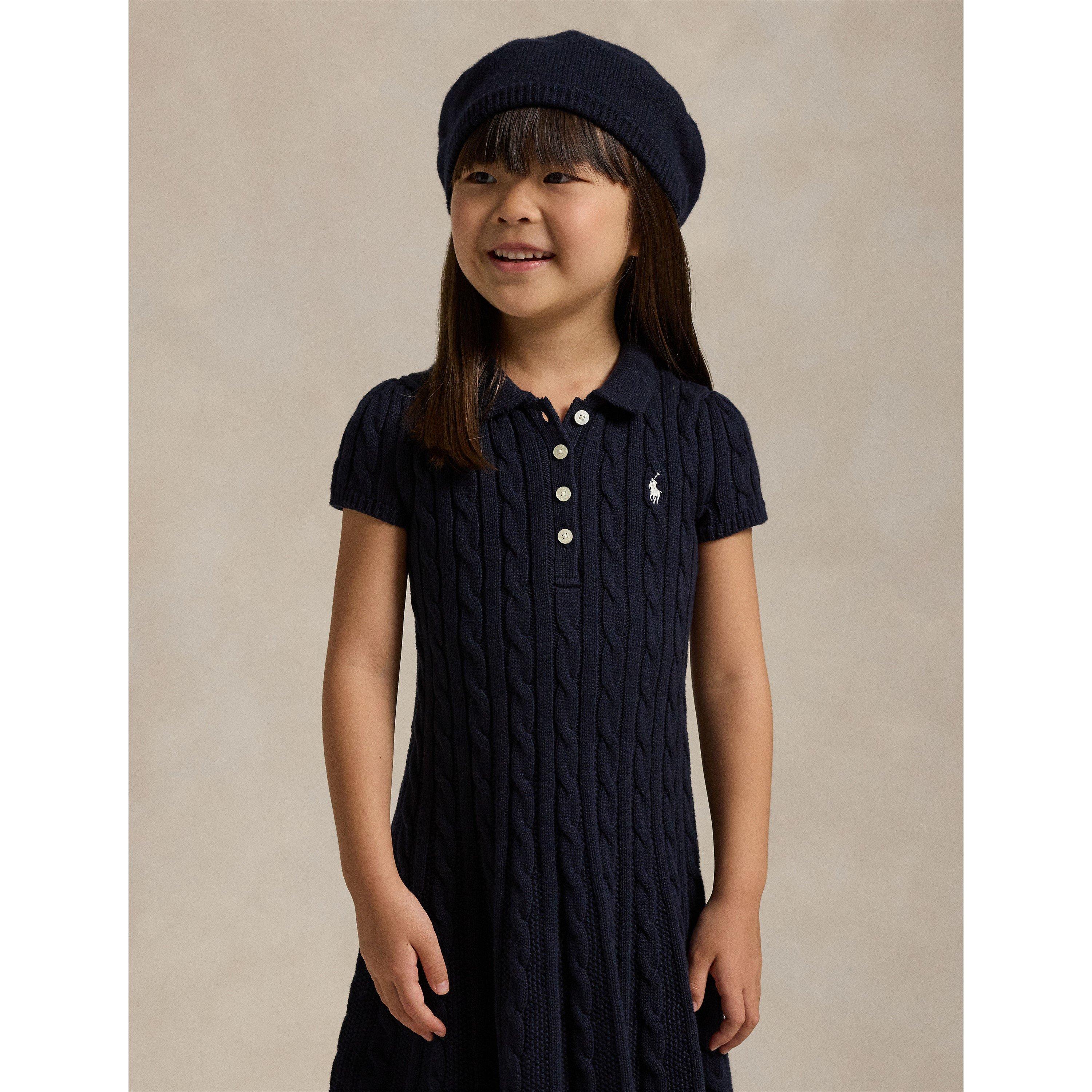 Navy/Cream - Polo Ralph Lauren - Kids' Polo Dress - 3