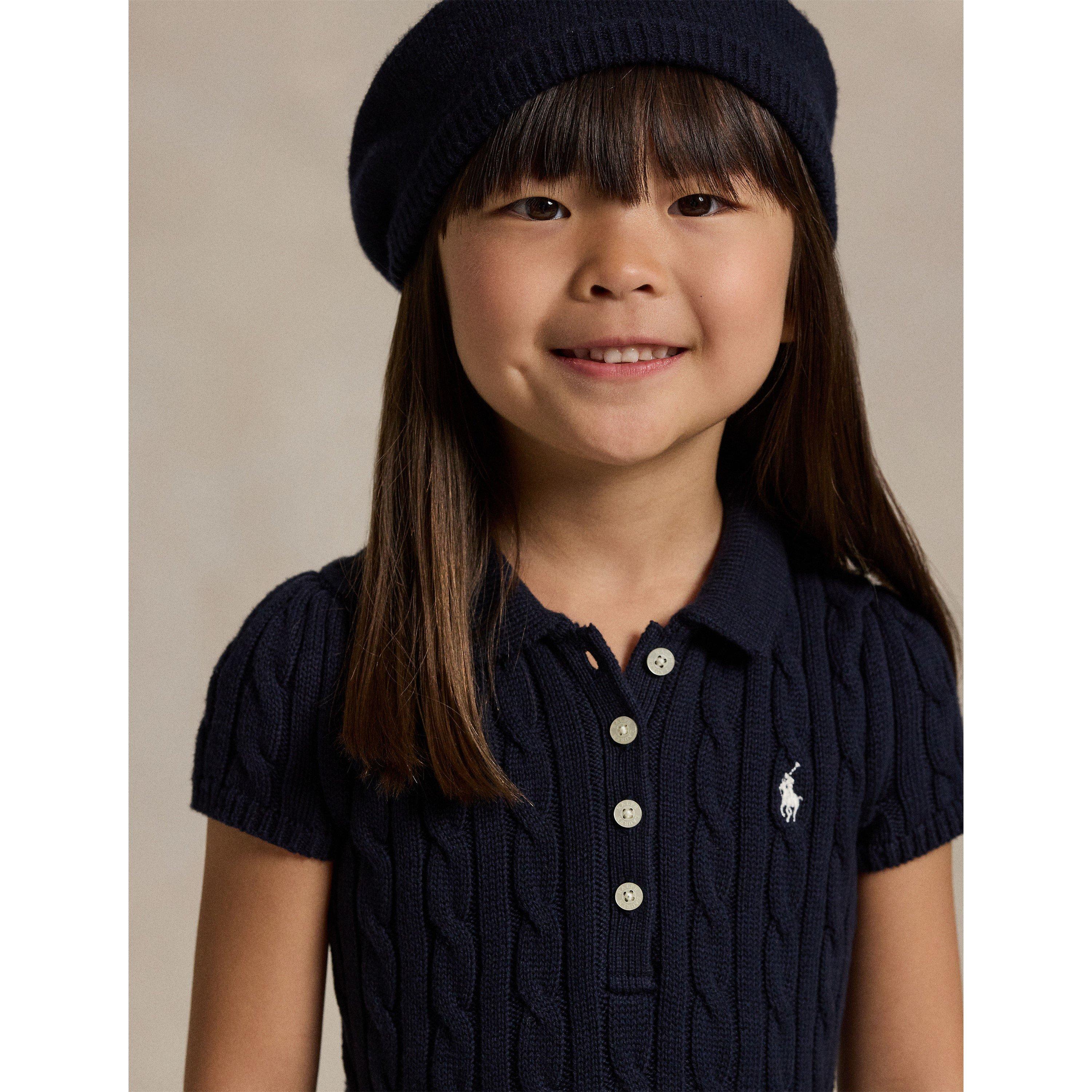 Navy/Cream - Polo Ralph Lauren - Kids' Polo Dress - 4