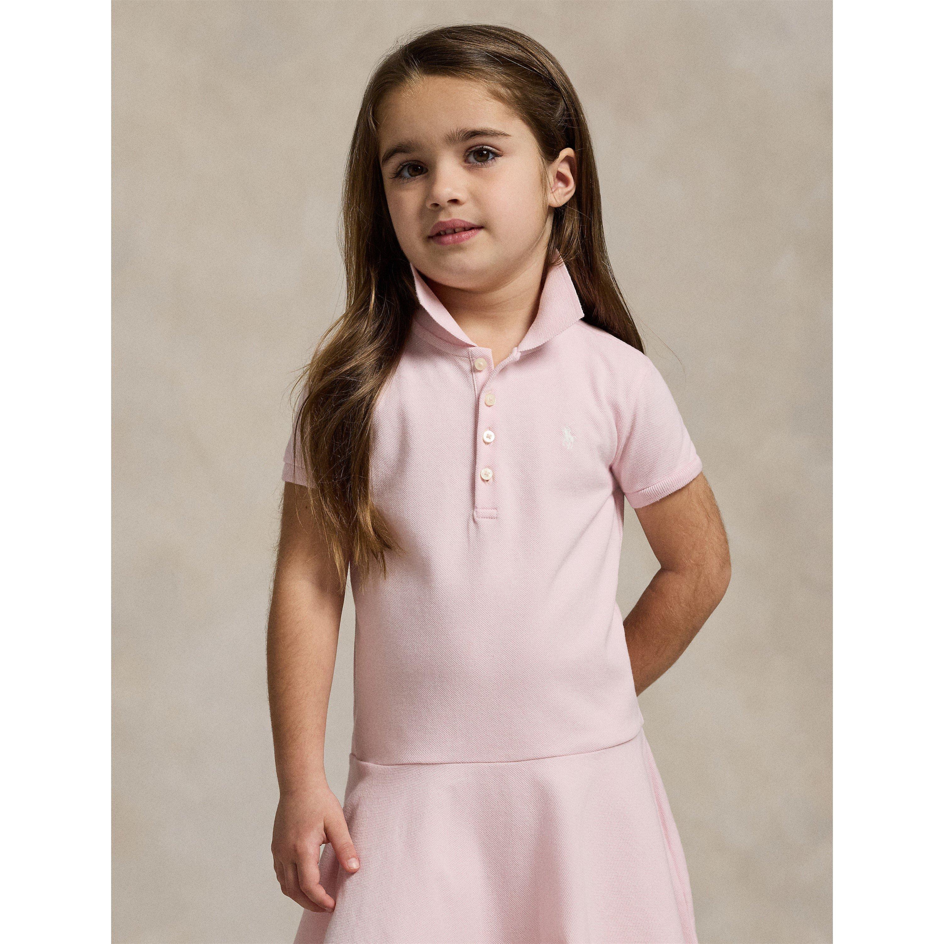 Pink/White - Polo Ralph Lauren - Kids' Polo Dress - 3