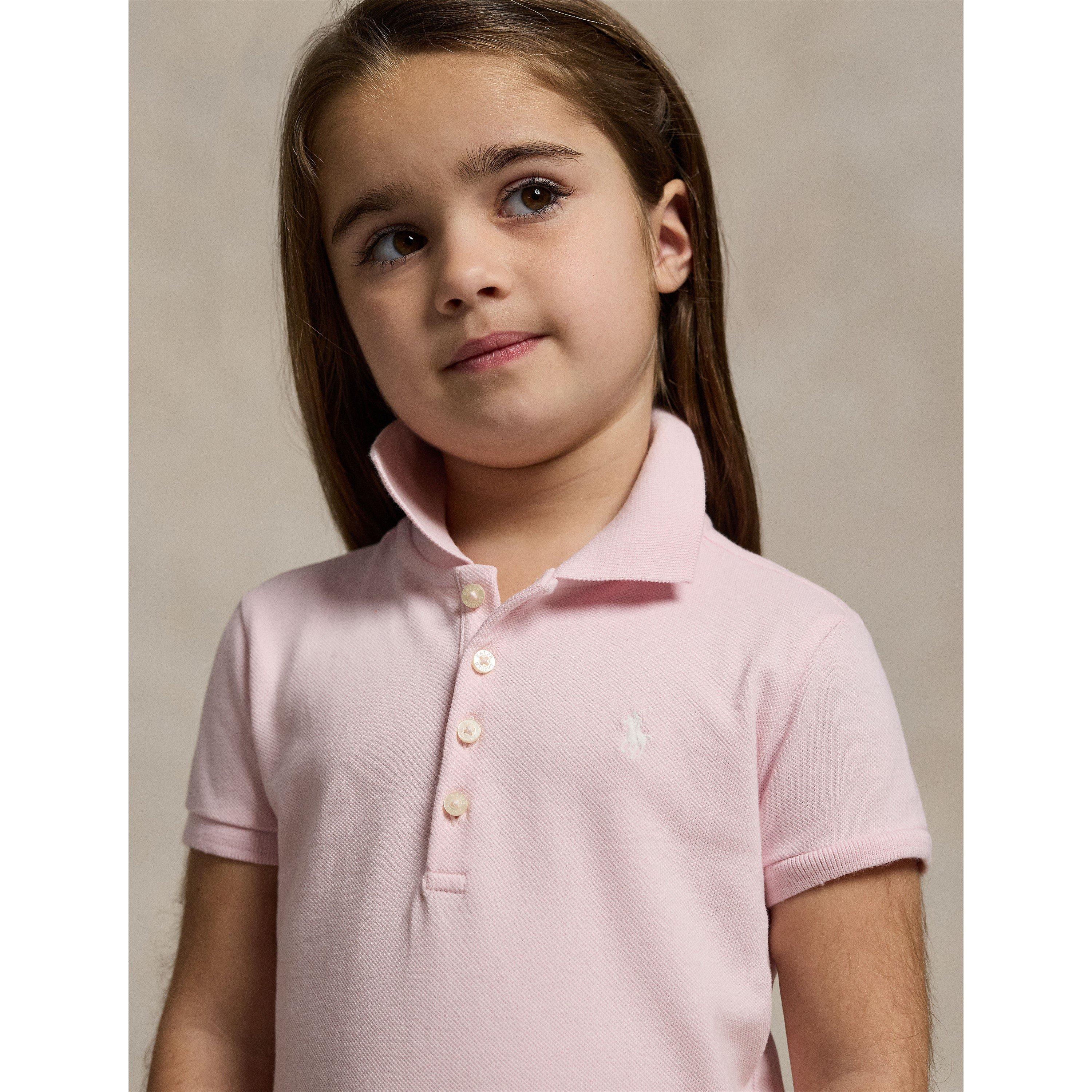 Pink/White - Polo Ralph Lauren - Kids' Polo Dress - 4
