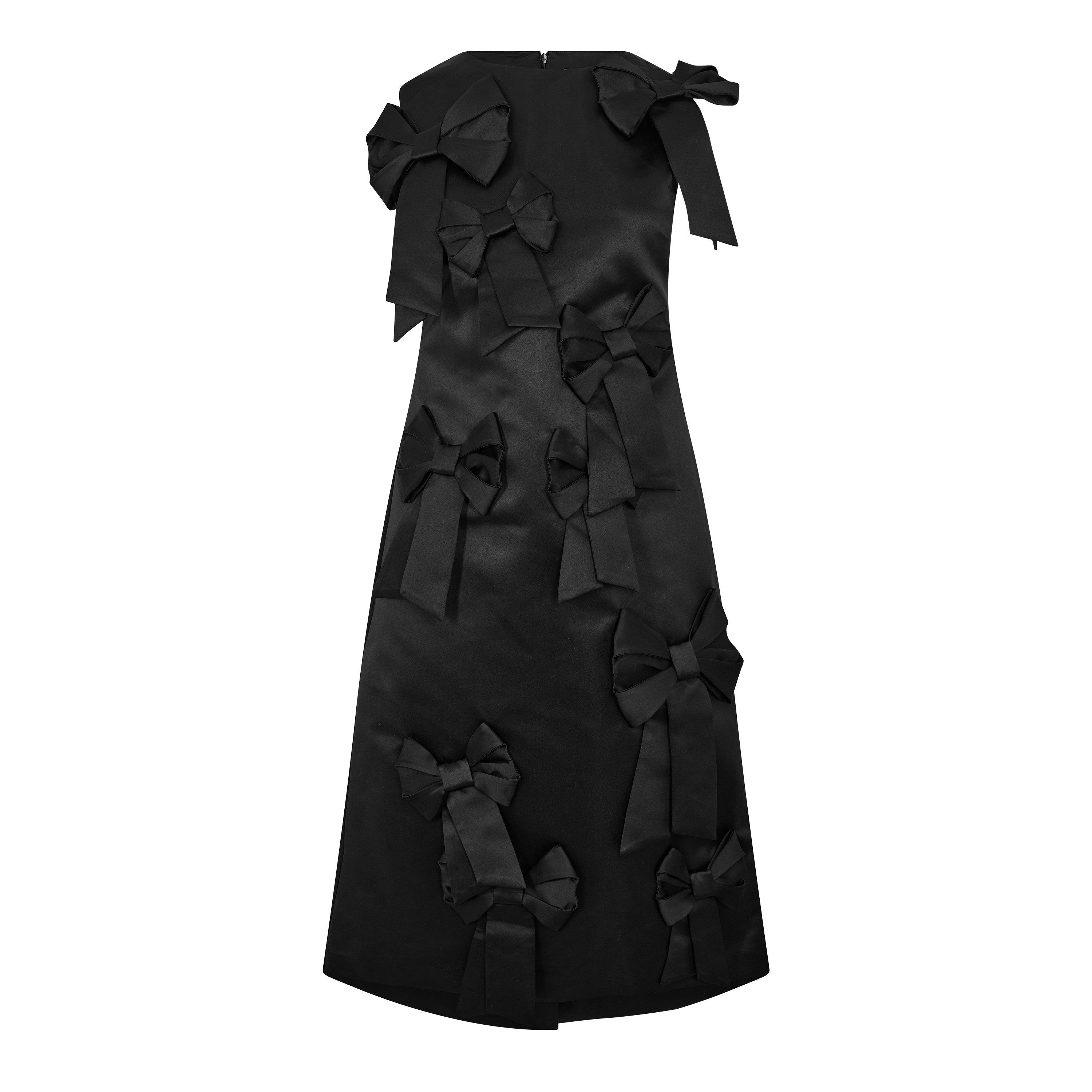 Ganni Women's Duchess Station Slip Dress - Black - Size 12 (38)