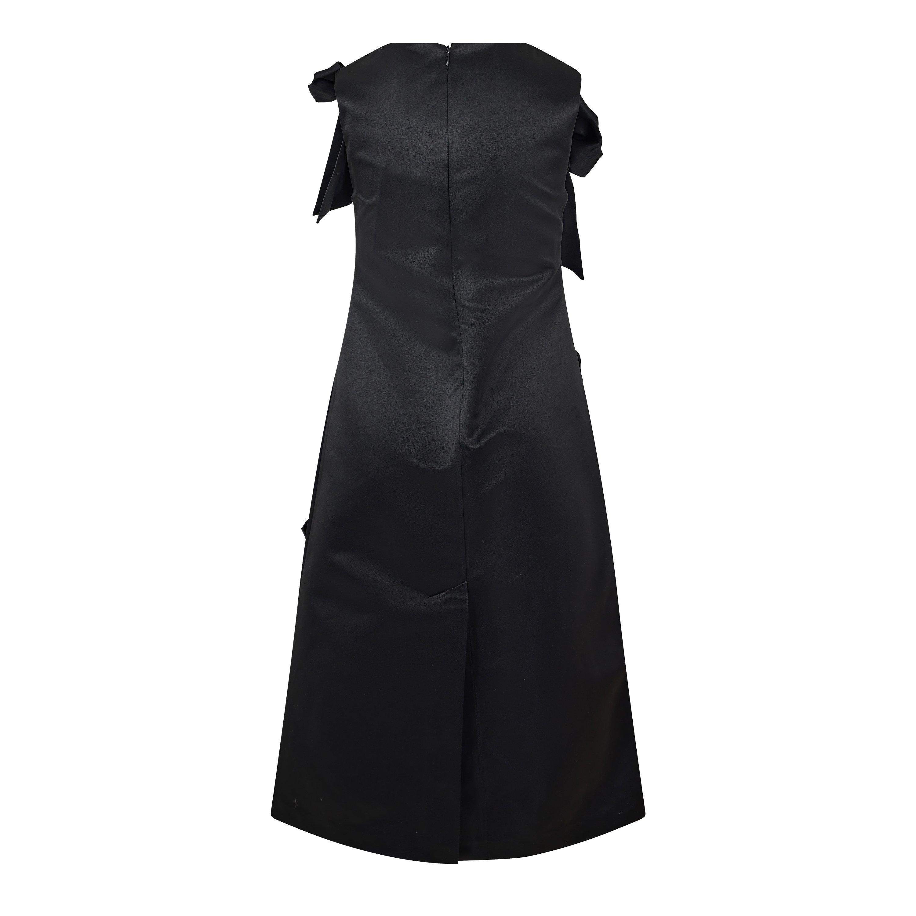 Black - Ganni - Ganni Duchs Stn Dres Ld62 - 2